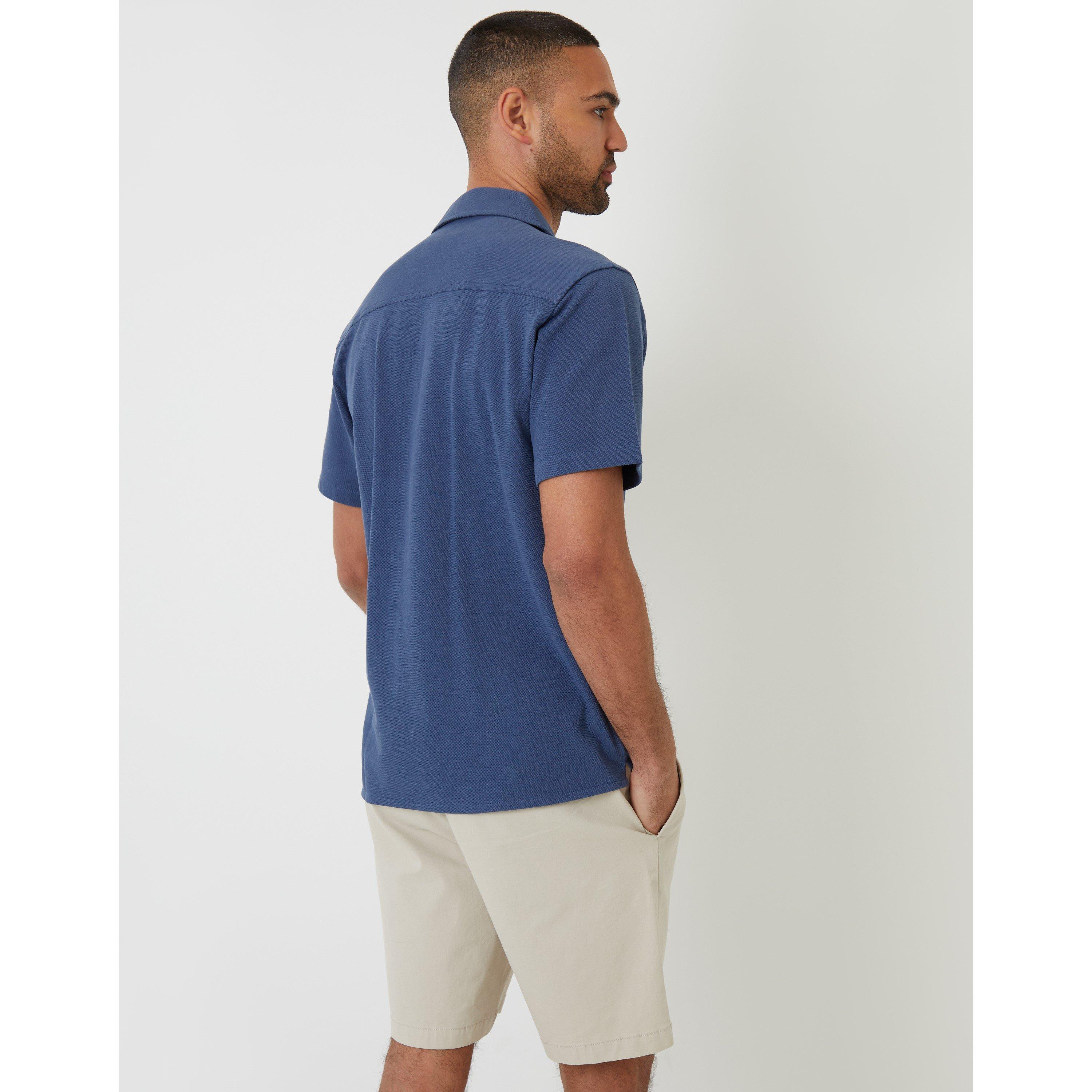  Denim - Threadbare - Men's Kaylian Short-Sleeve Plain Shirt - 3