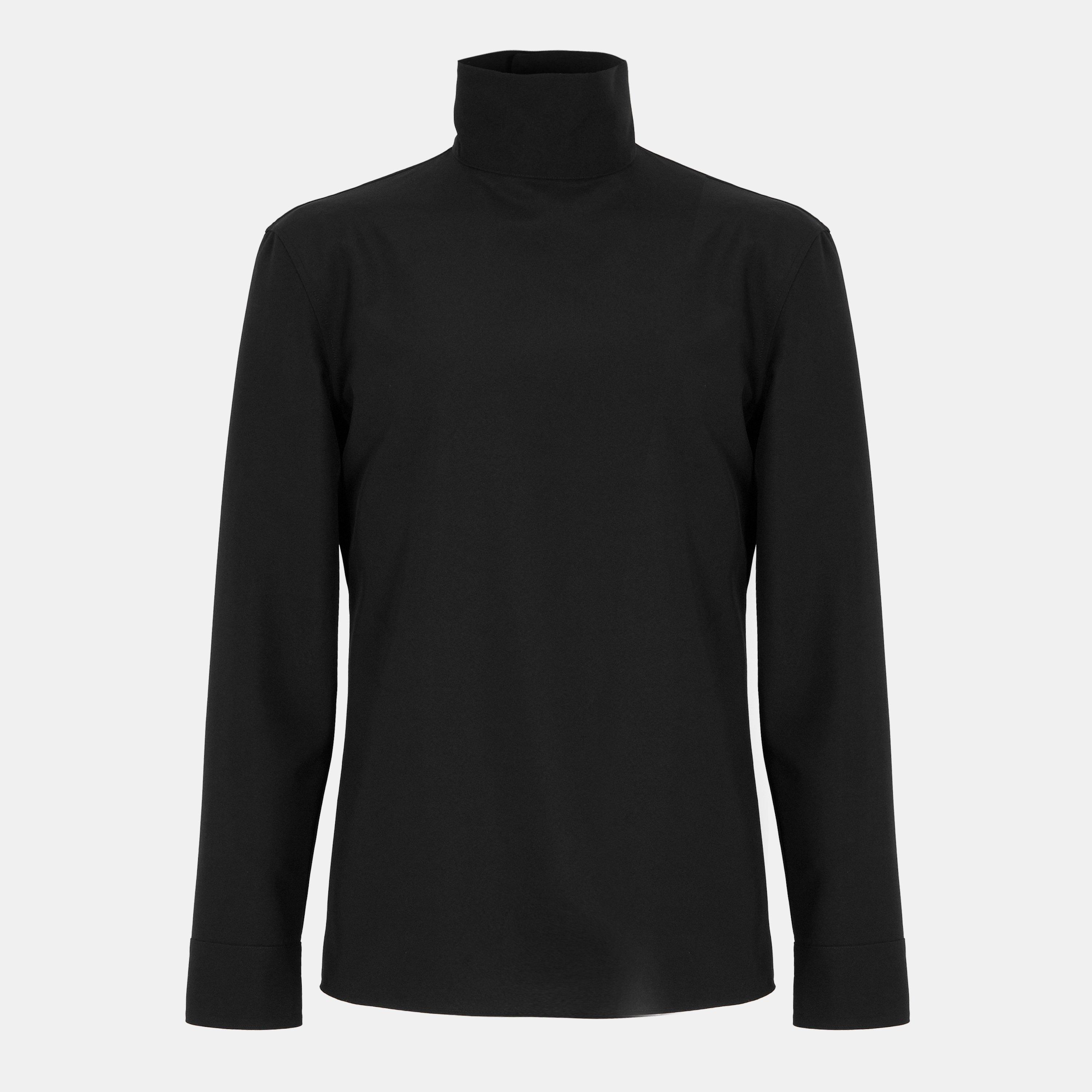 Gucci Men's Short Sleeve Plain Shirt - Black - S