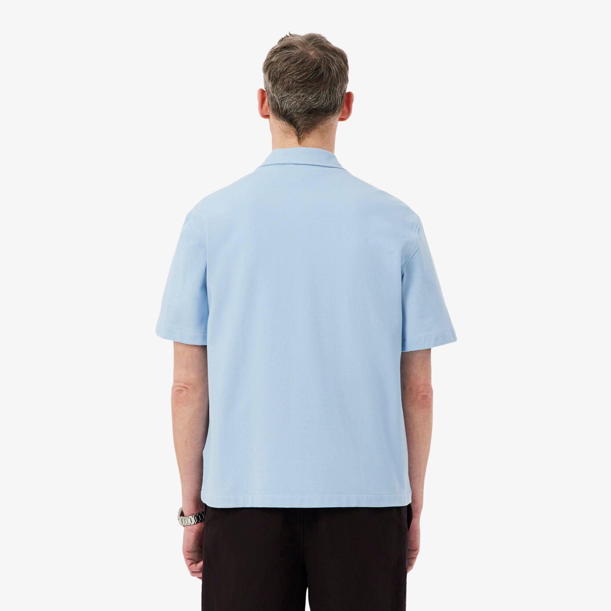 Blue HBA - Lacoste - Men's Short Sleeve Plain Shirt - 3