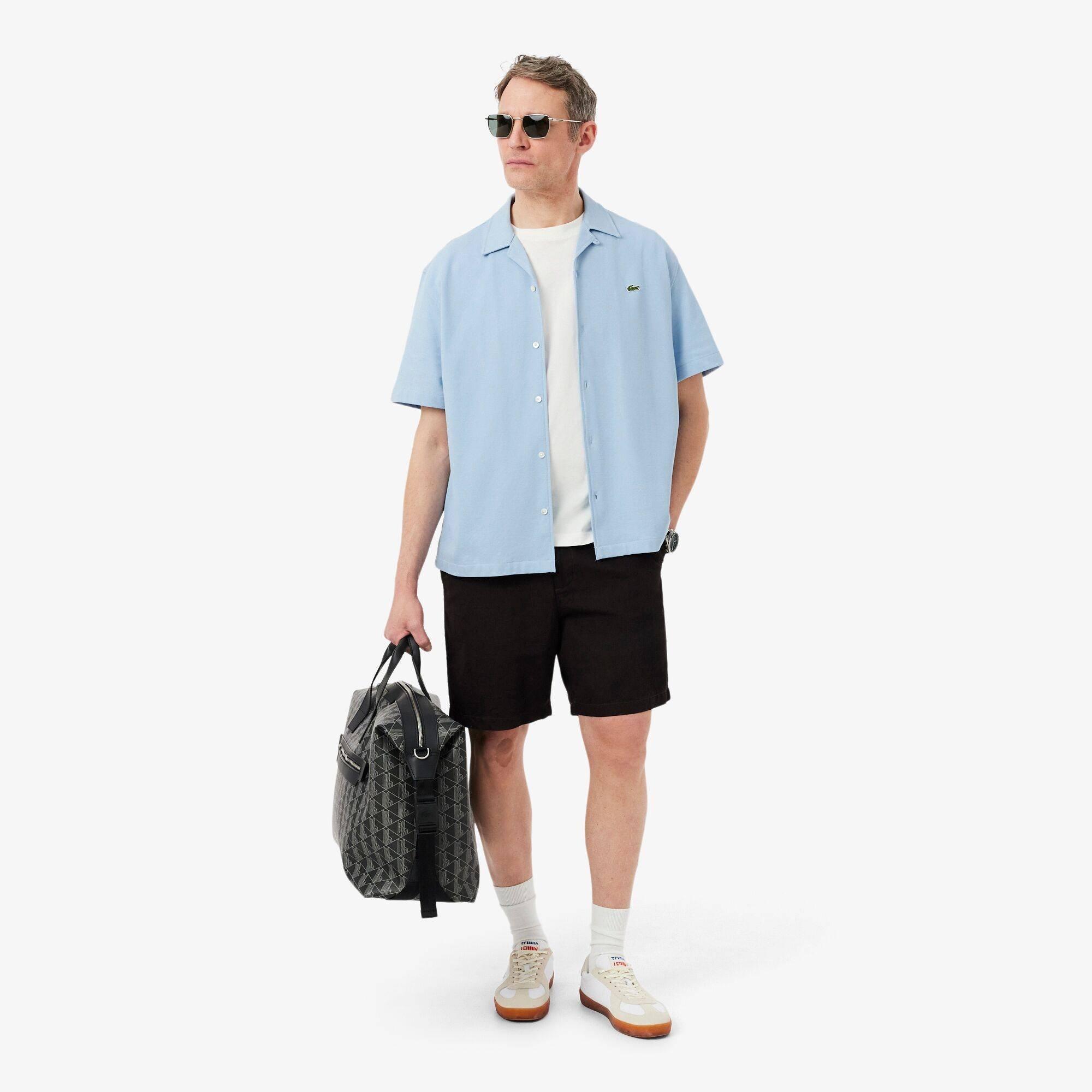 Blue HBA - Lacoste - Men's Short Sleeve Plain Shirt - 5