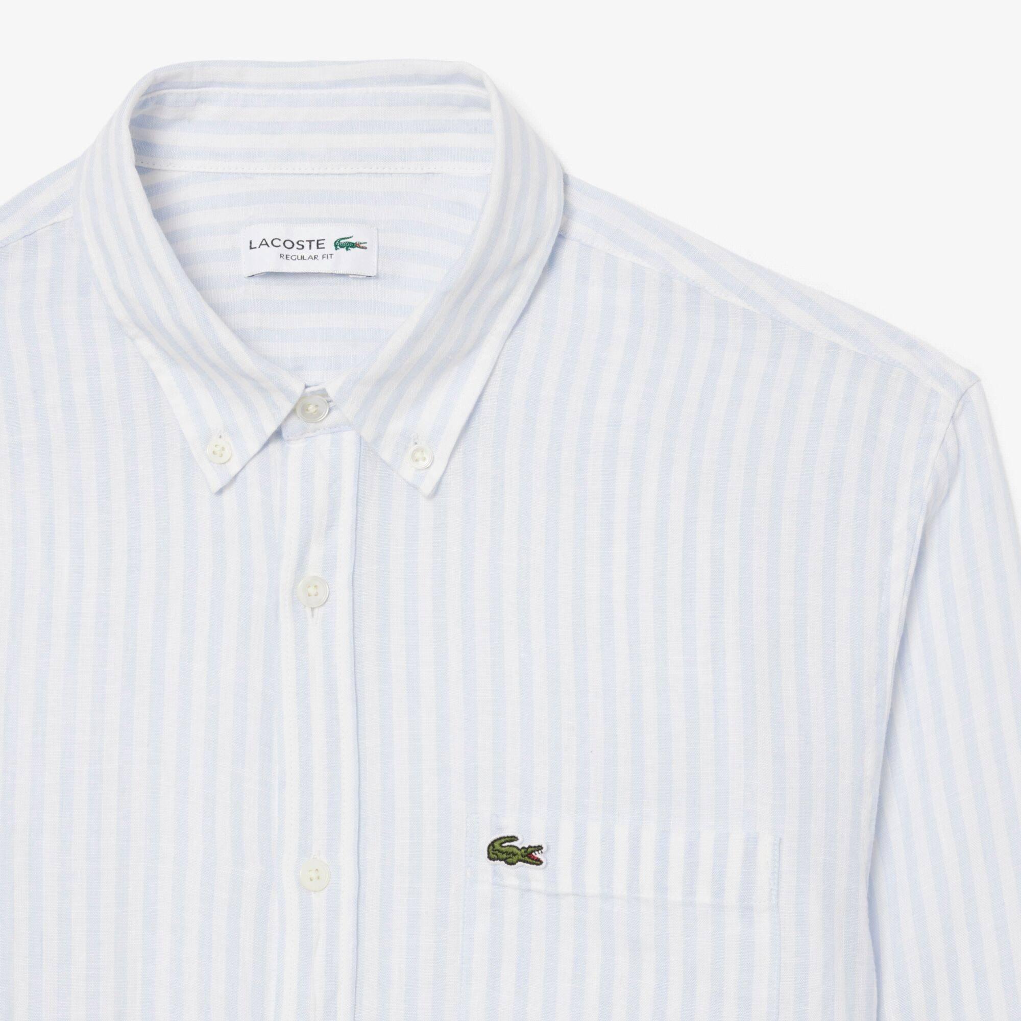 Blue 29I - Lacoste - Lacoste StrpLinen LS Sn62 - 4