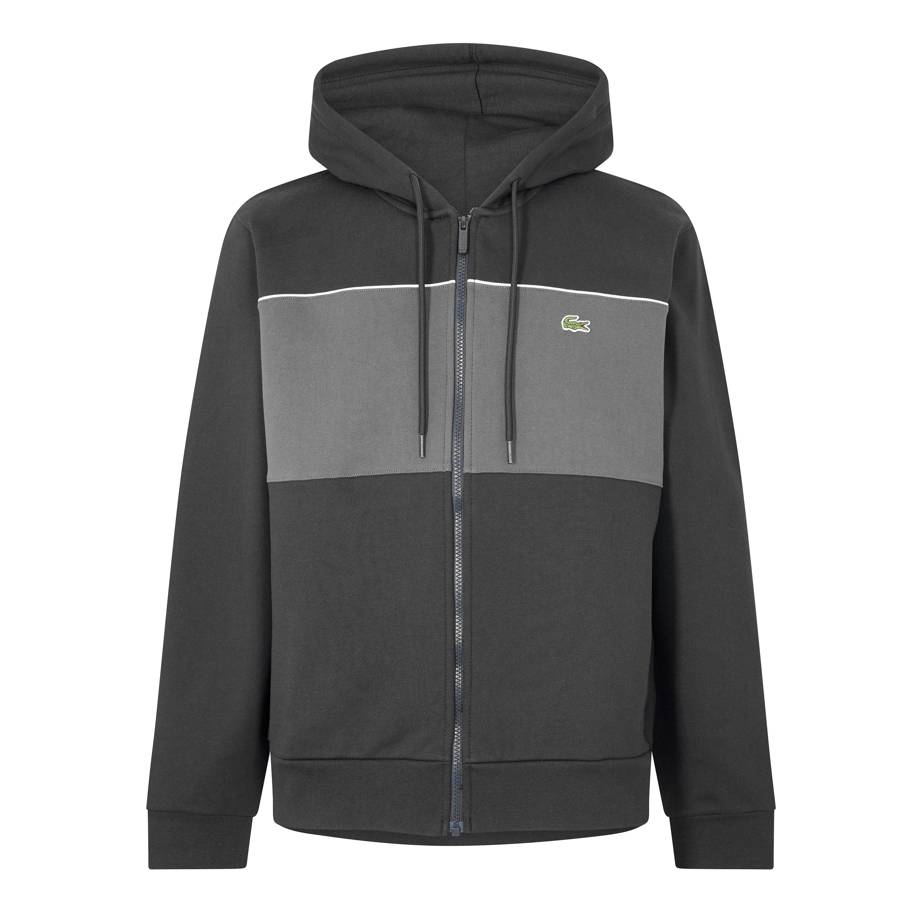 Black 4CI - Lacoste - Men's Full Zip Fleece - 1