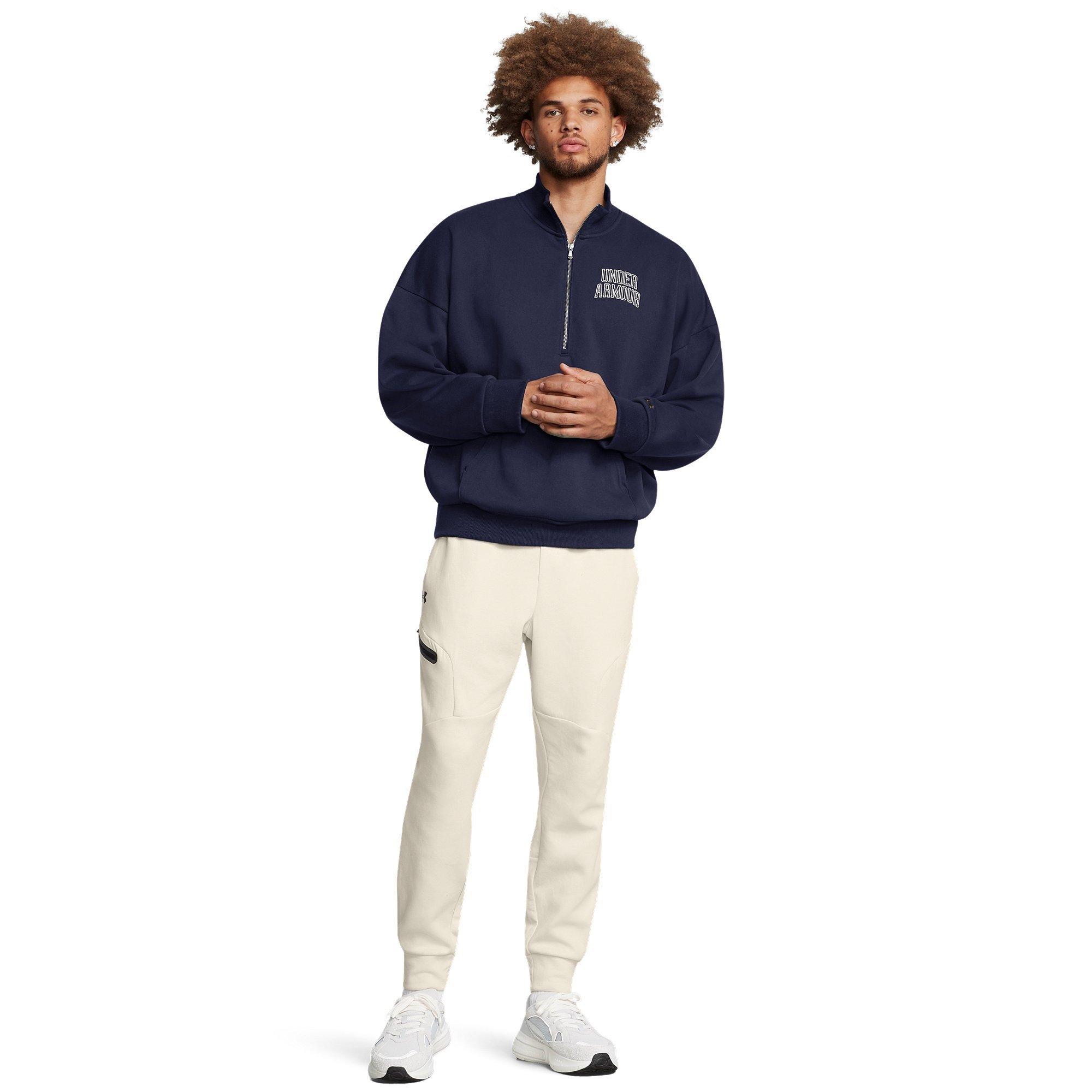 Blue - Under Armour - Icon quarter Zip Fleece - 5