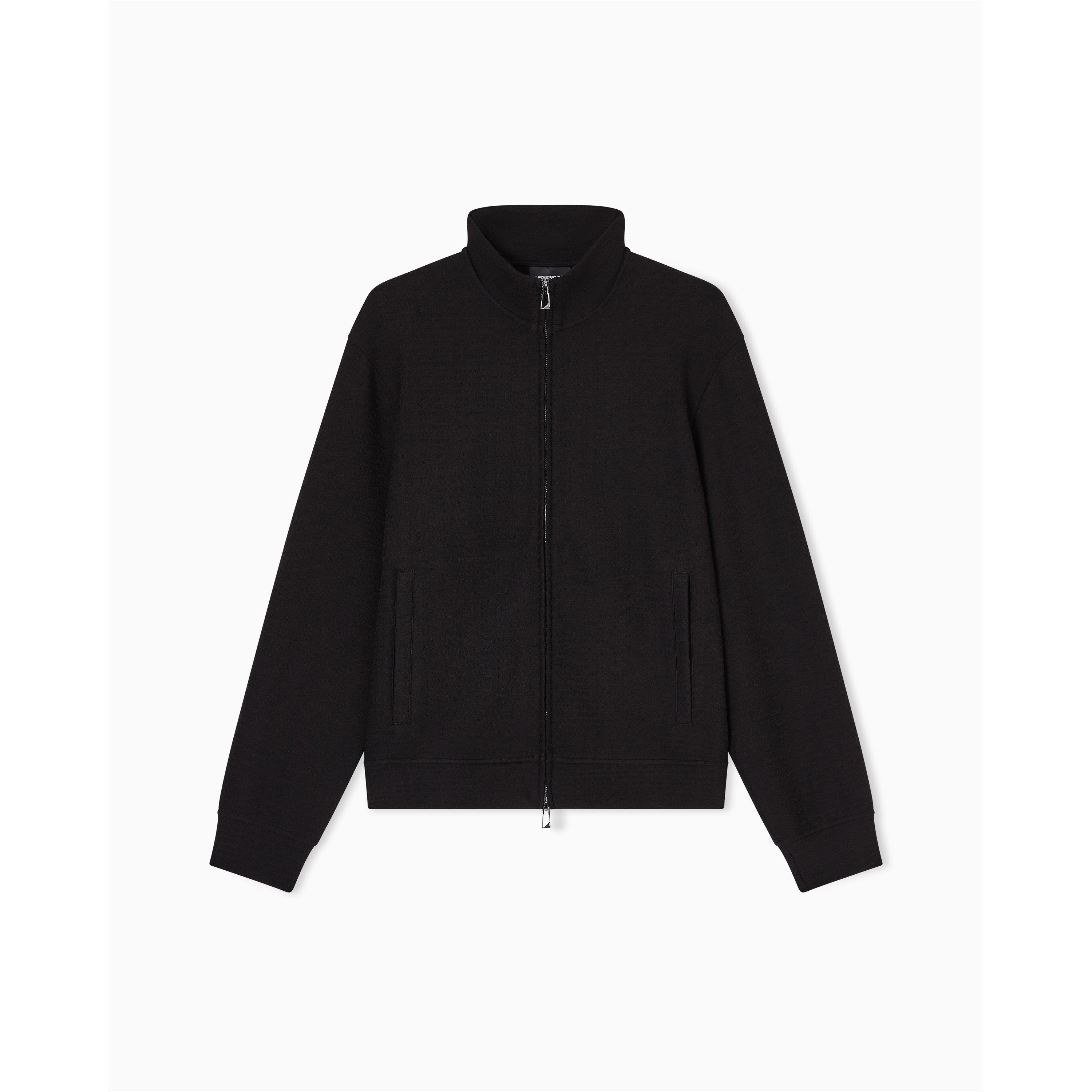 Emporio Armani Men's Full Zip Fleece - Black FC293 - XL