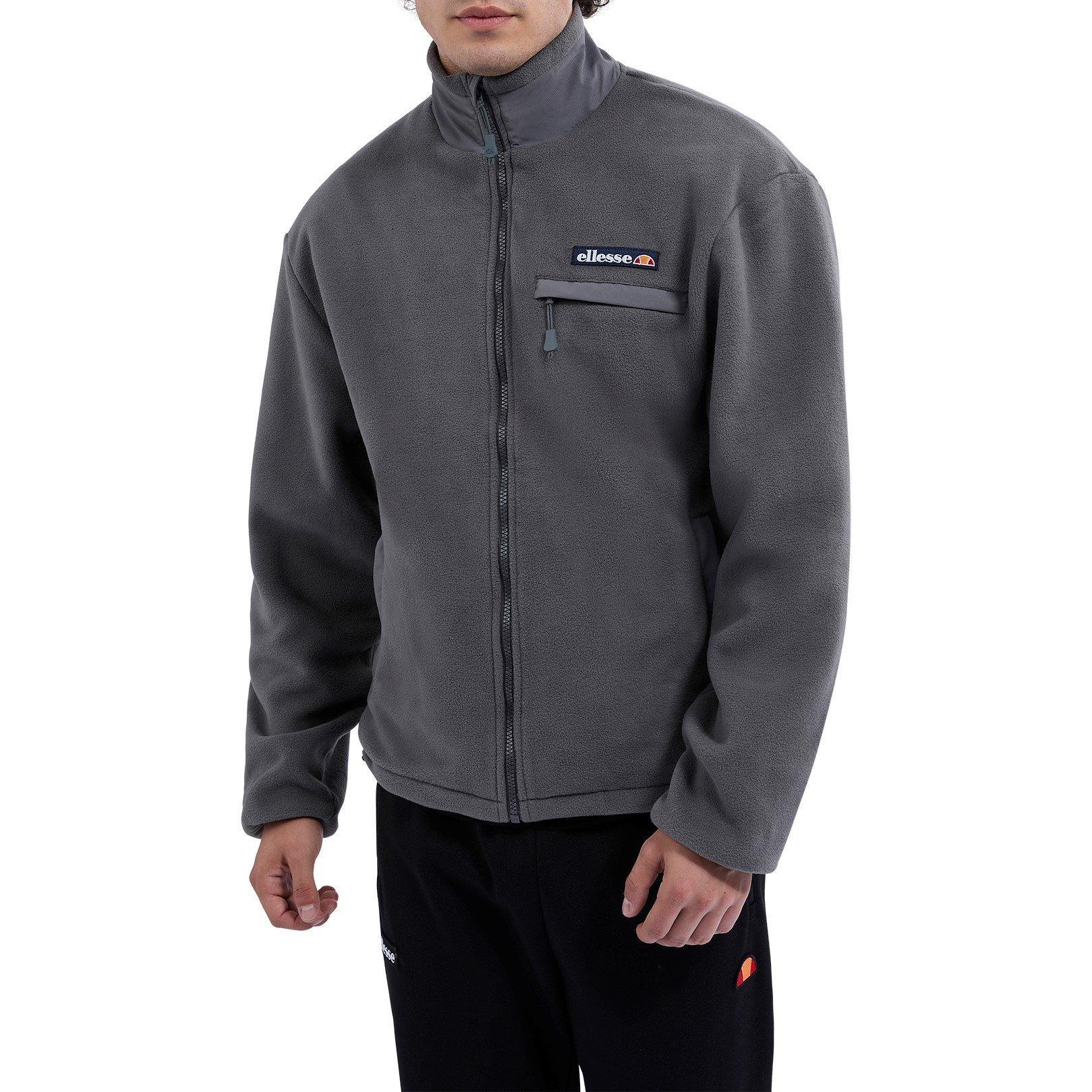 Ellesse Men's Maseben Full-Zip Fleece - Dark Grey - X Small