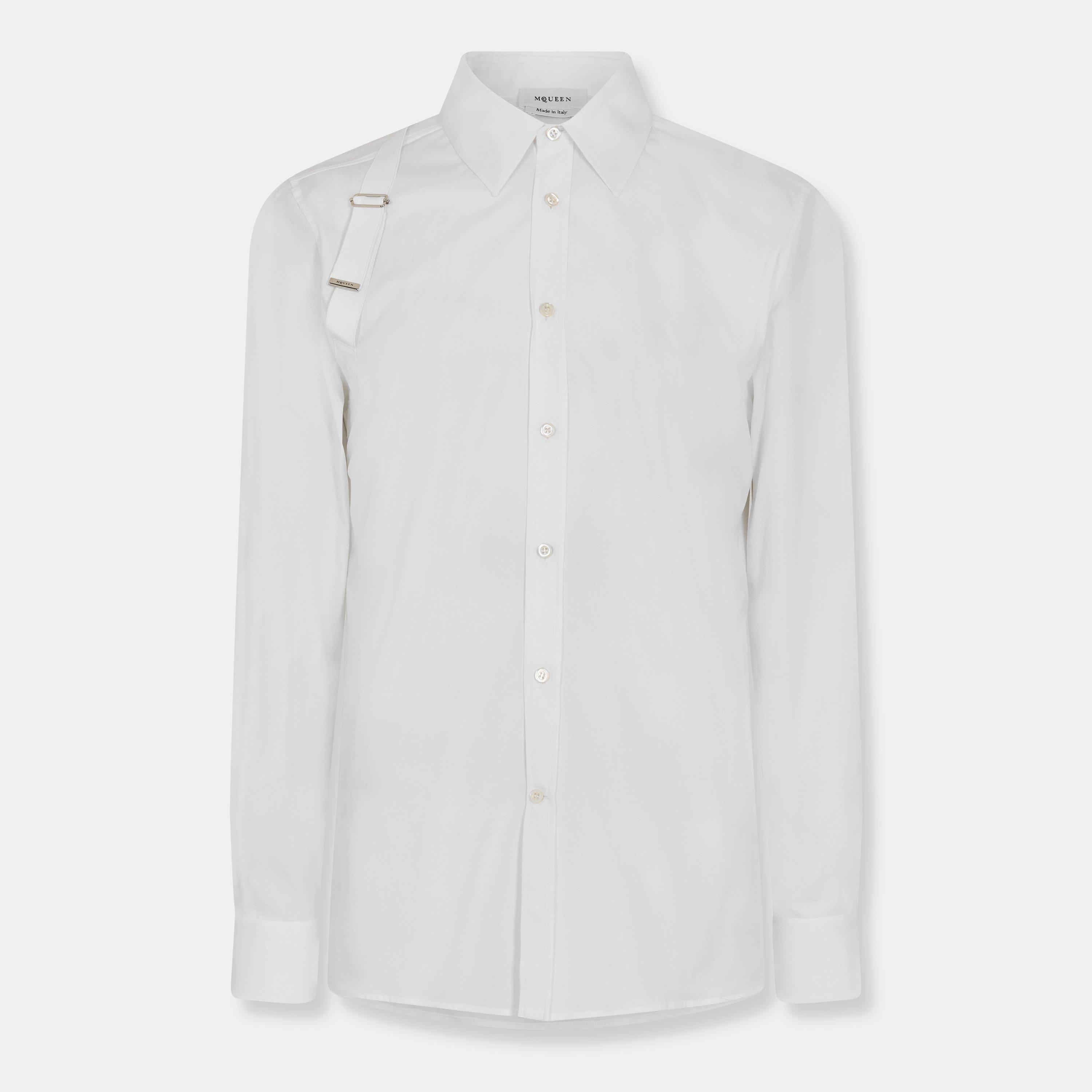 Alexander McQueen Harness Shirt - White - Size 16.5 inch