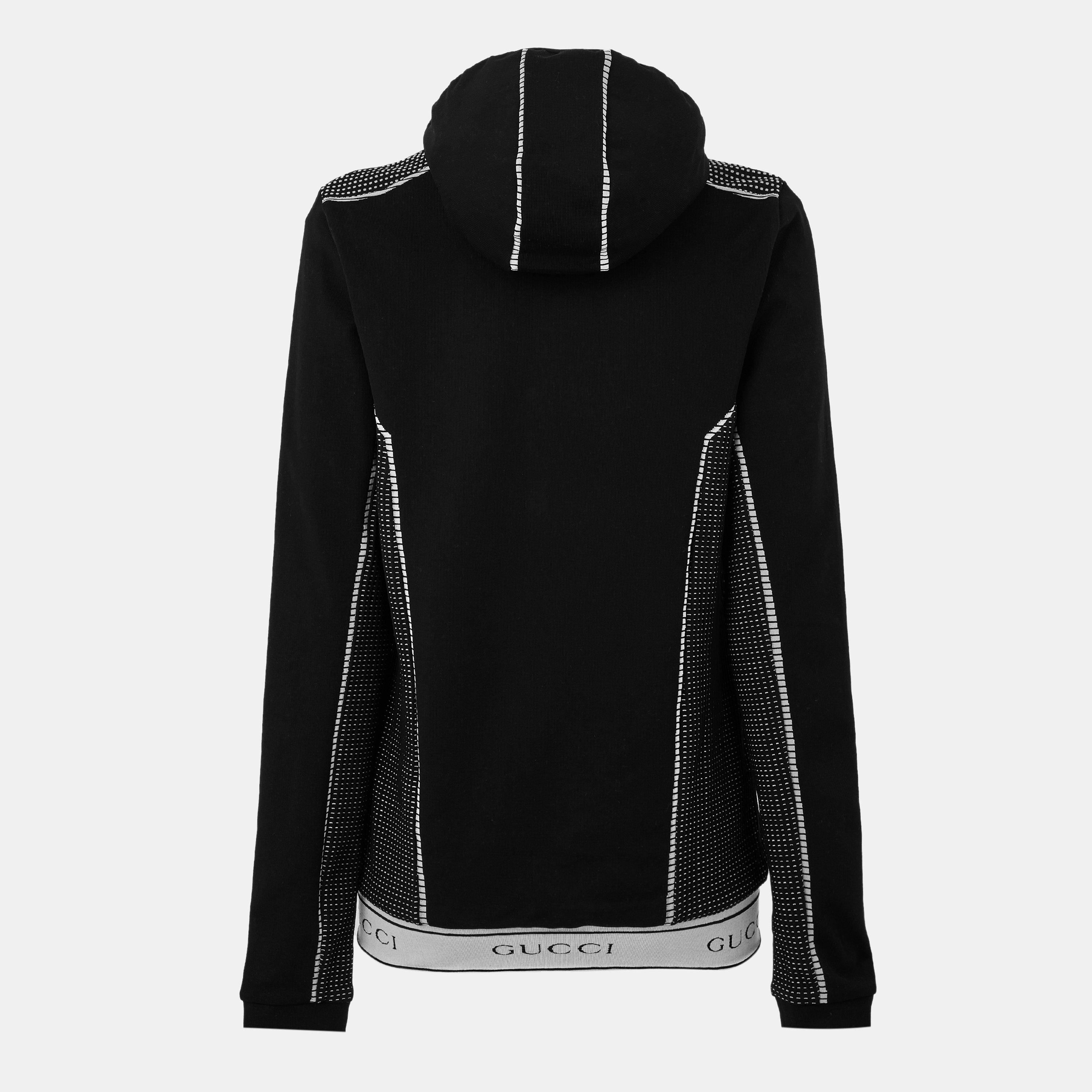 Black/White - Gucci - Men's Full Zip Tailored Fleece - 2