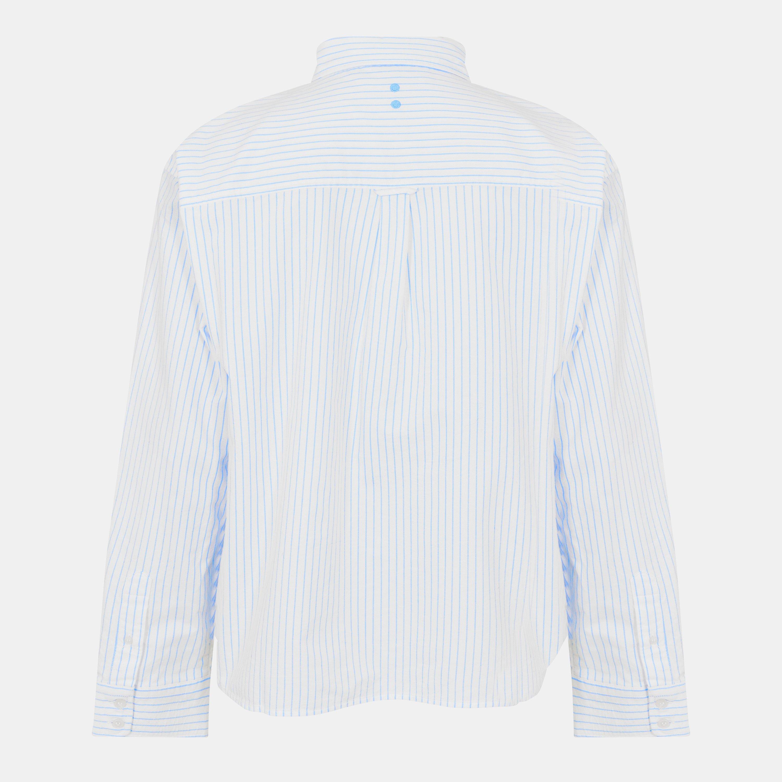 White/Blue - about:blank - Mens Oxford Script Shirt - 2