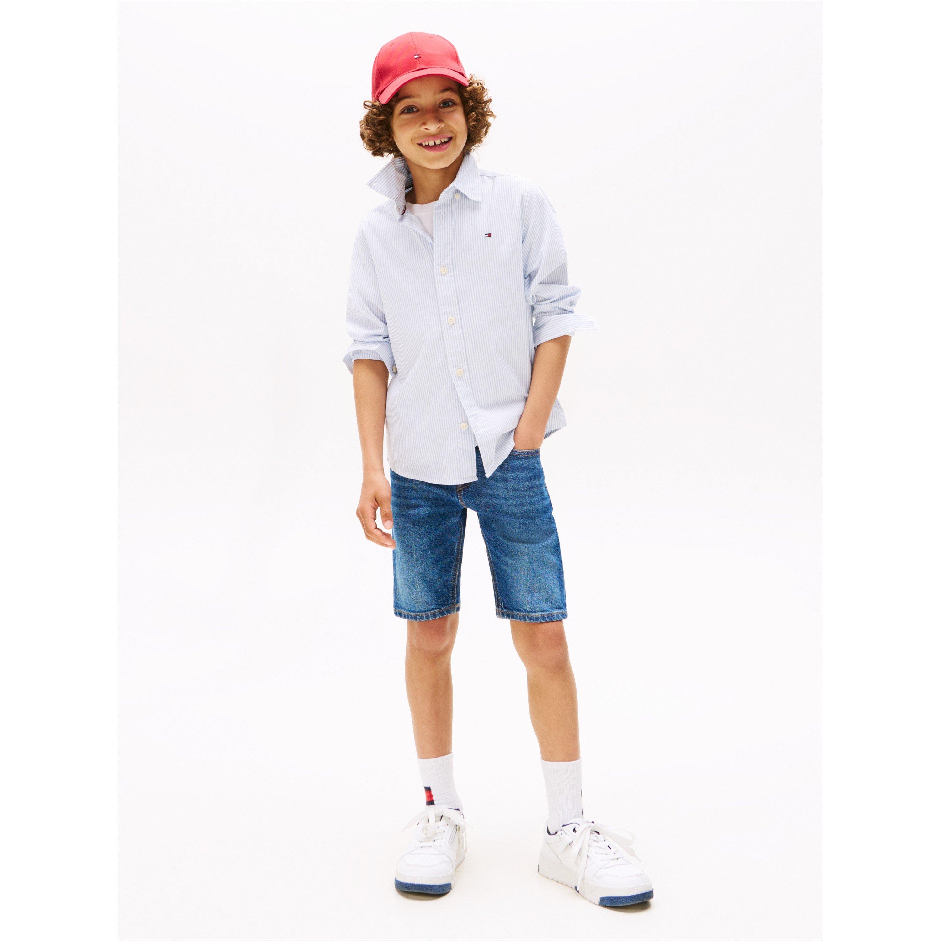 Cloudy Blue C14 - Tommy Hilfiger - Kids' Ithaca Long-Sleeve Oxford Shirt - 3