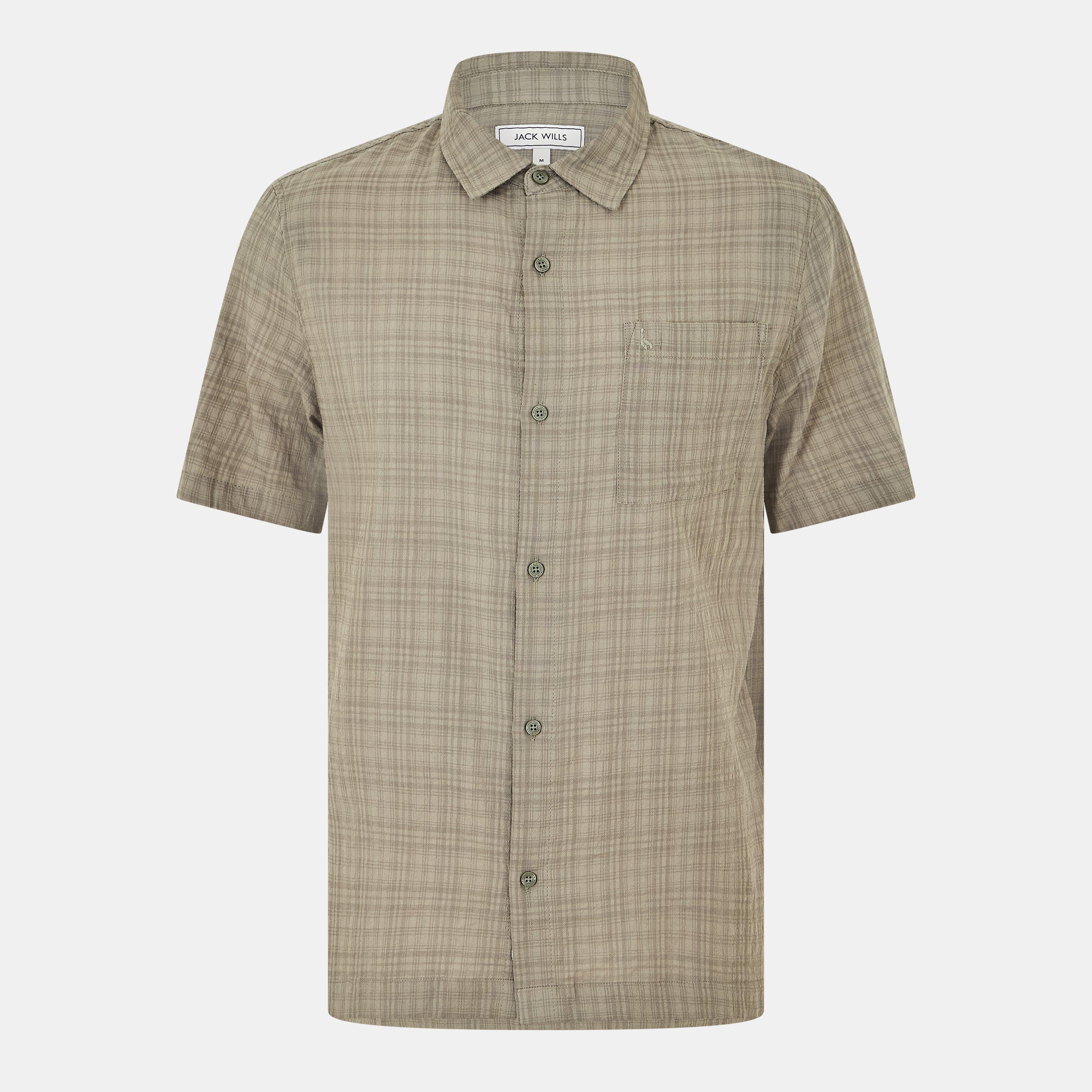Grøn - Jack Wills - Short Sleeve Check Shirt - 1