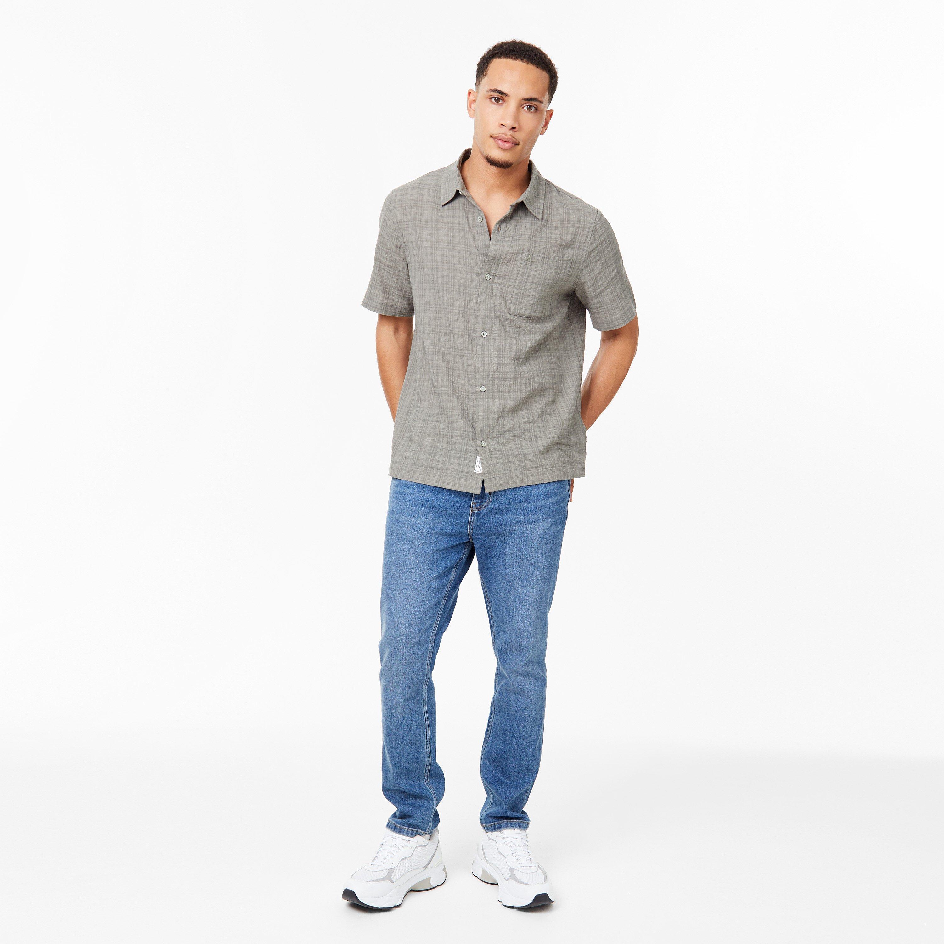 Grøn - Jack Wills - Short Sleeve Check Shirt - 4
