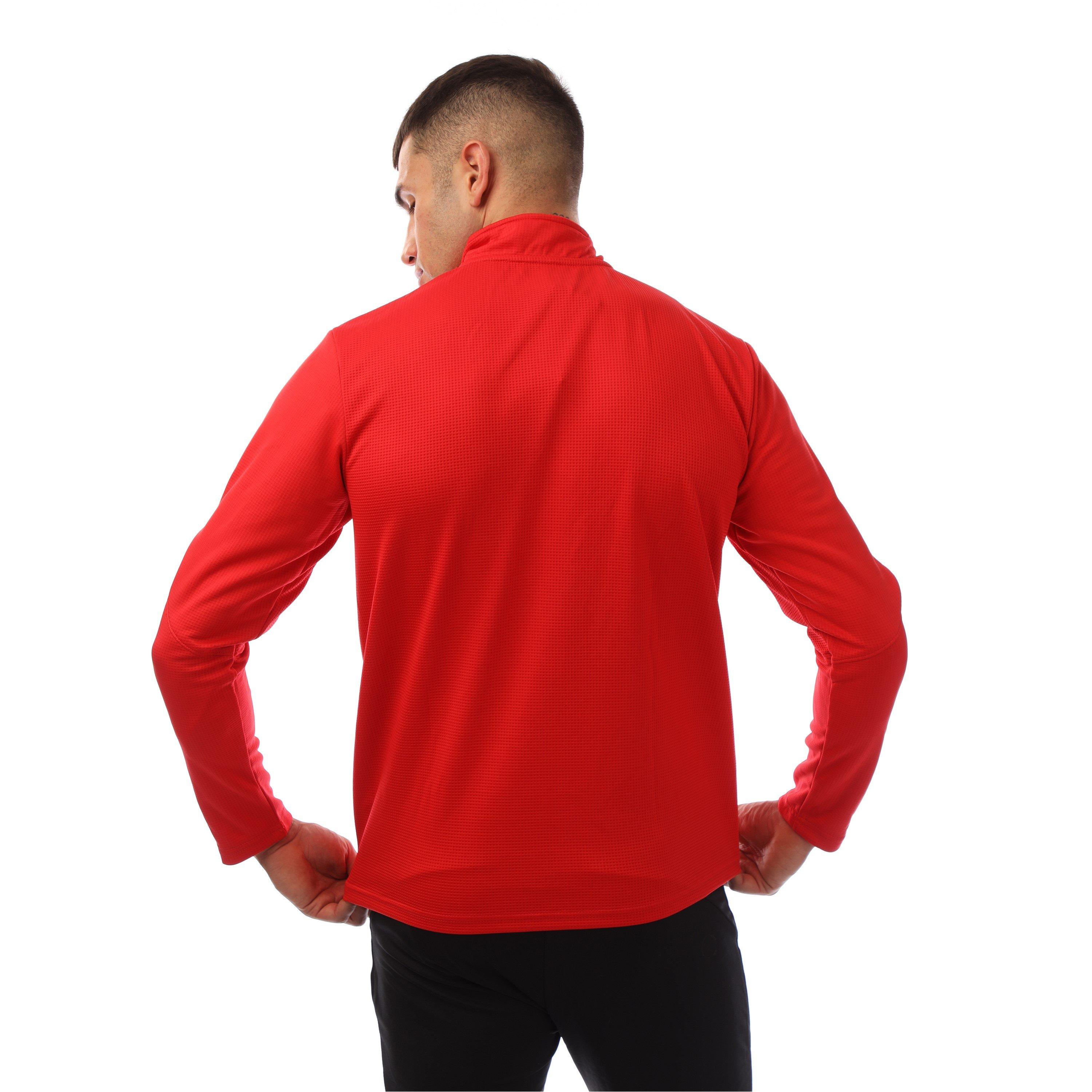 True Red - Hummel - quarter Zip Fleece Fabric - 3
