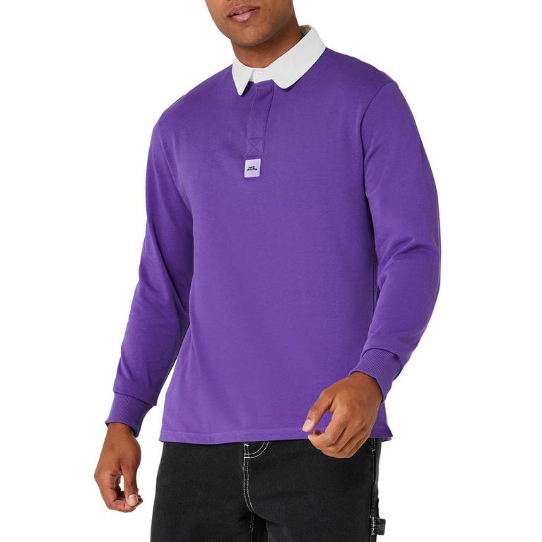 Violet - No Fear - Long Sleeve Polo Shirt - 1