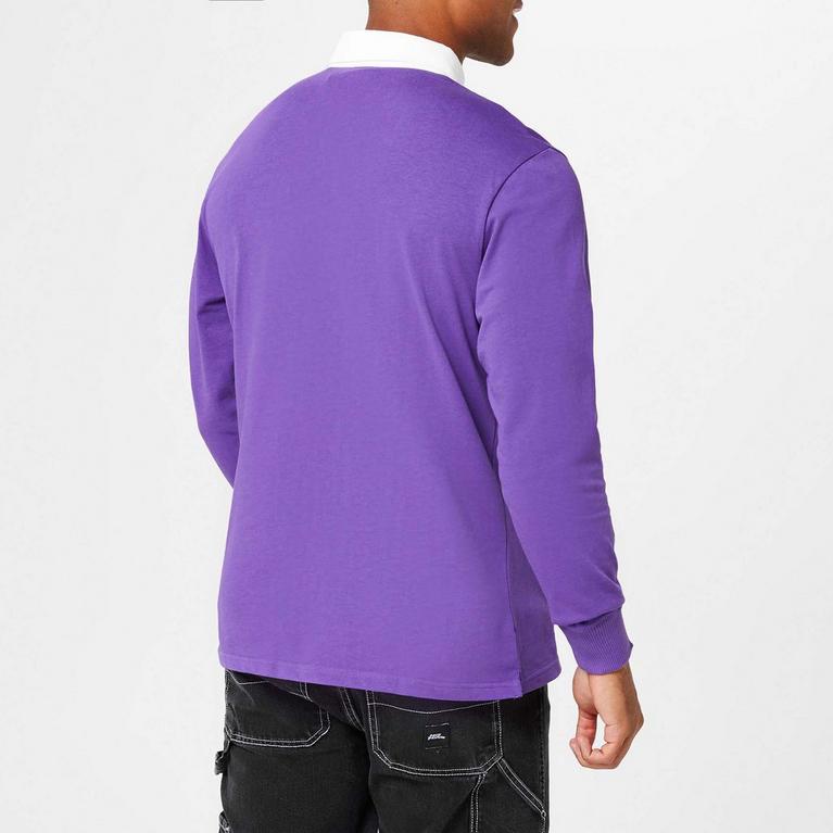 Violet - No Fear - Long Sleeve Polo Shirt - 2