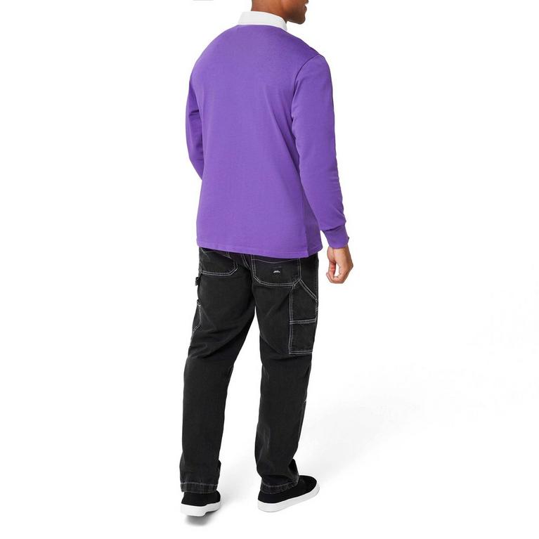 Violet - No Fear - Long Sleeve Polo Shirt - 3