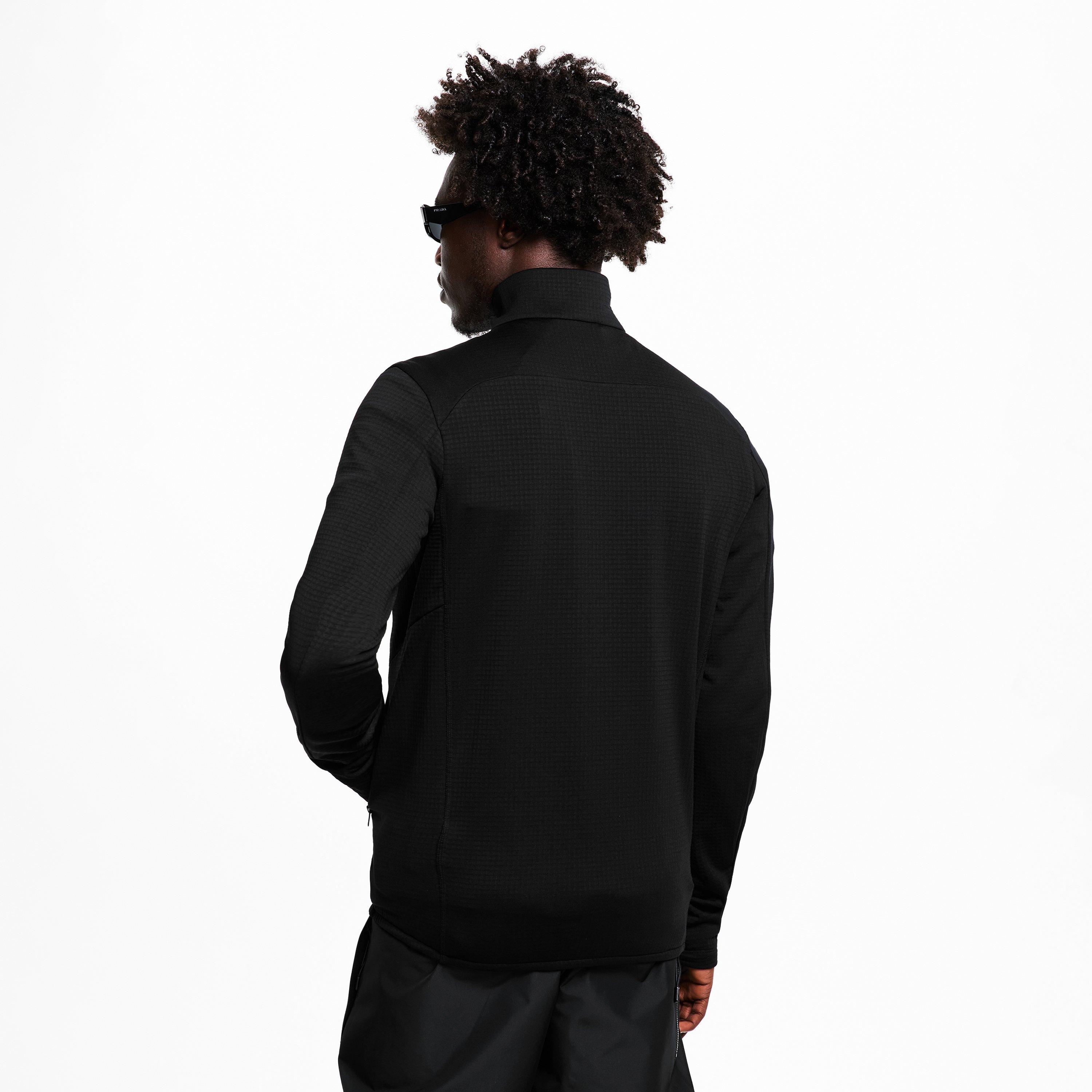Black - Prada - Men's Full Zip Fleece - 4