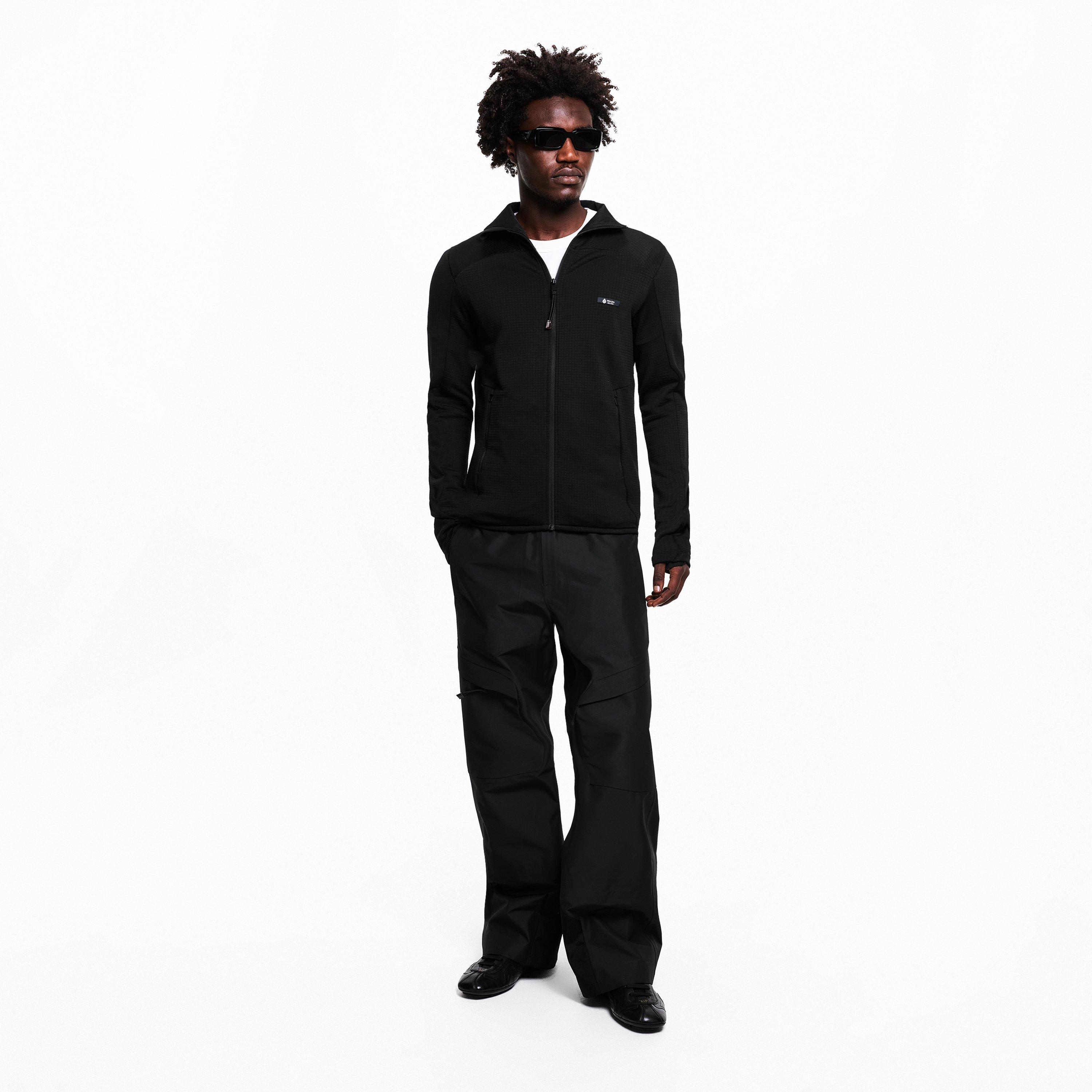 Black - Prada - Men's Full Zip Fleece - 6