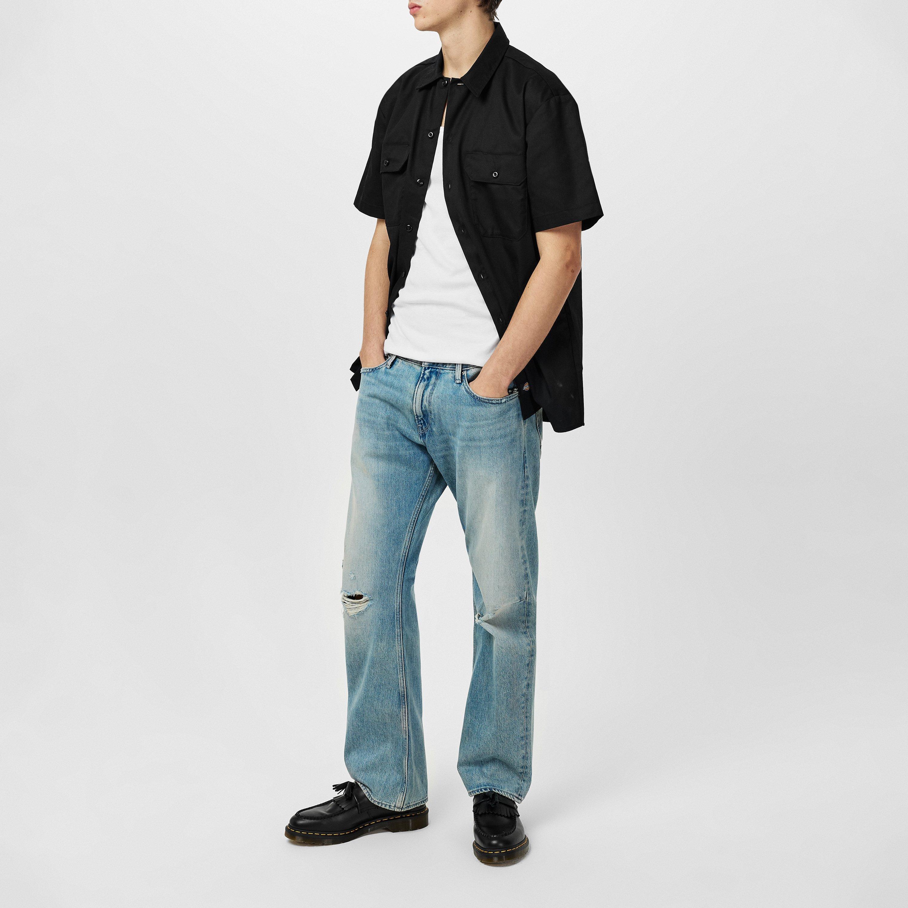 Black - Dickies - Sleeve Work Shirt - 4