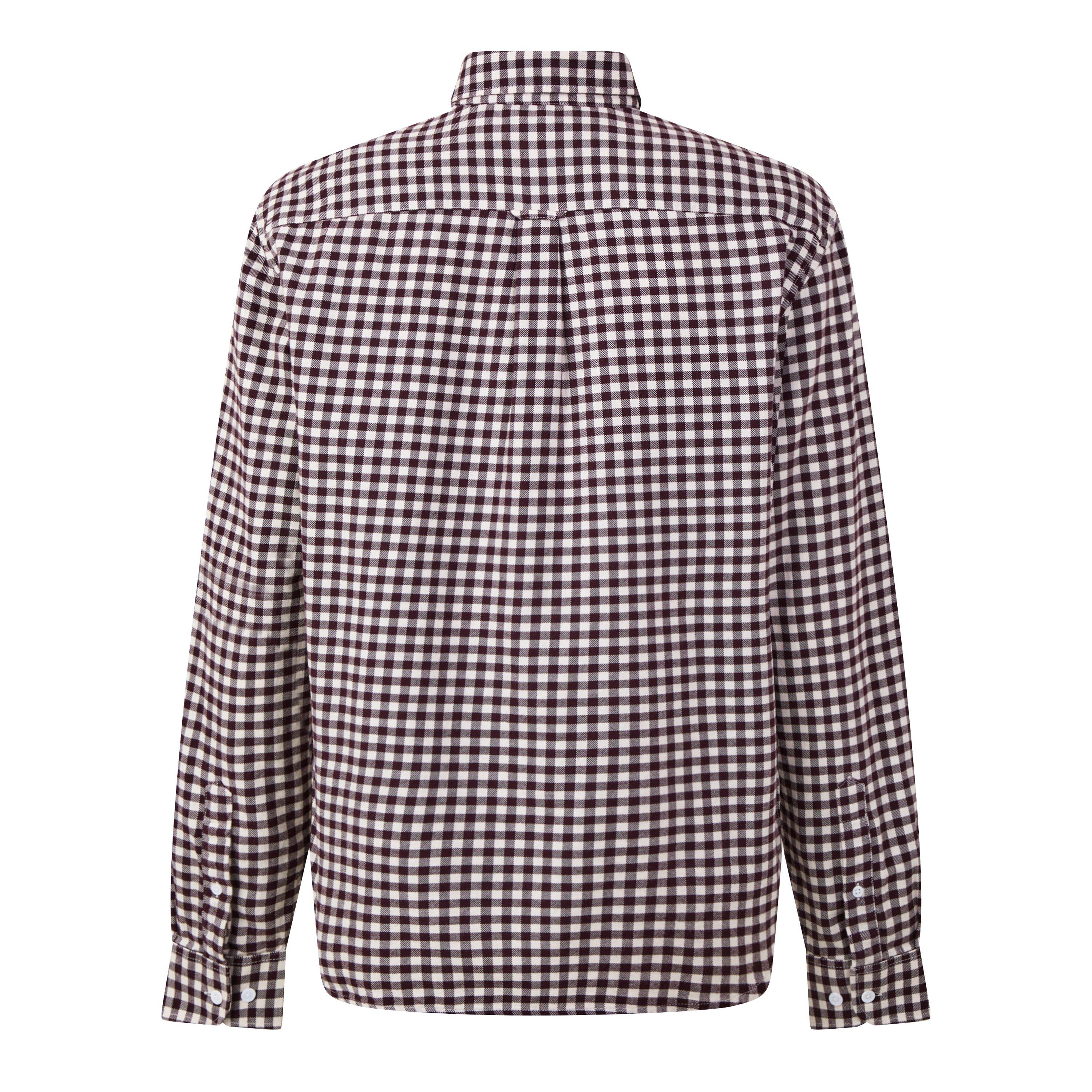 Brown ZB5 - Lacoste - Men's Check Cotton Long-Sleeve Shirt - 2