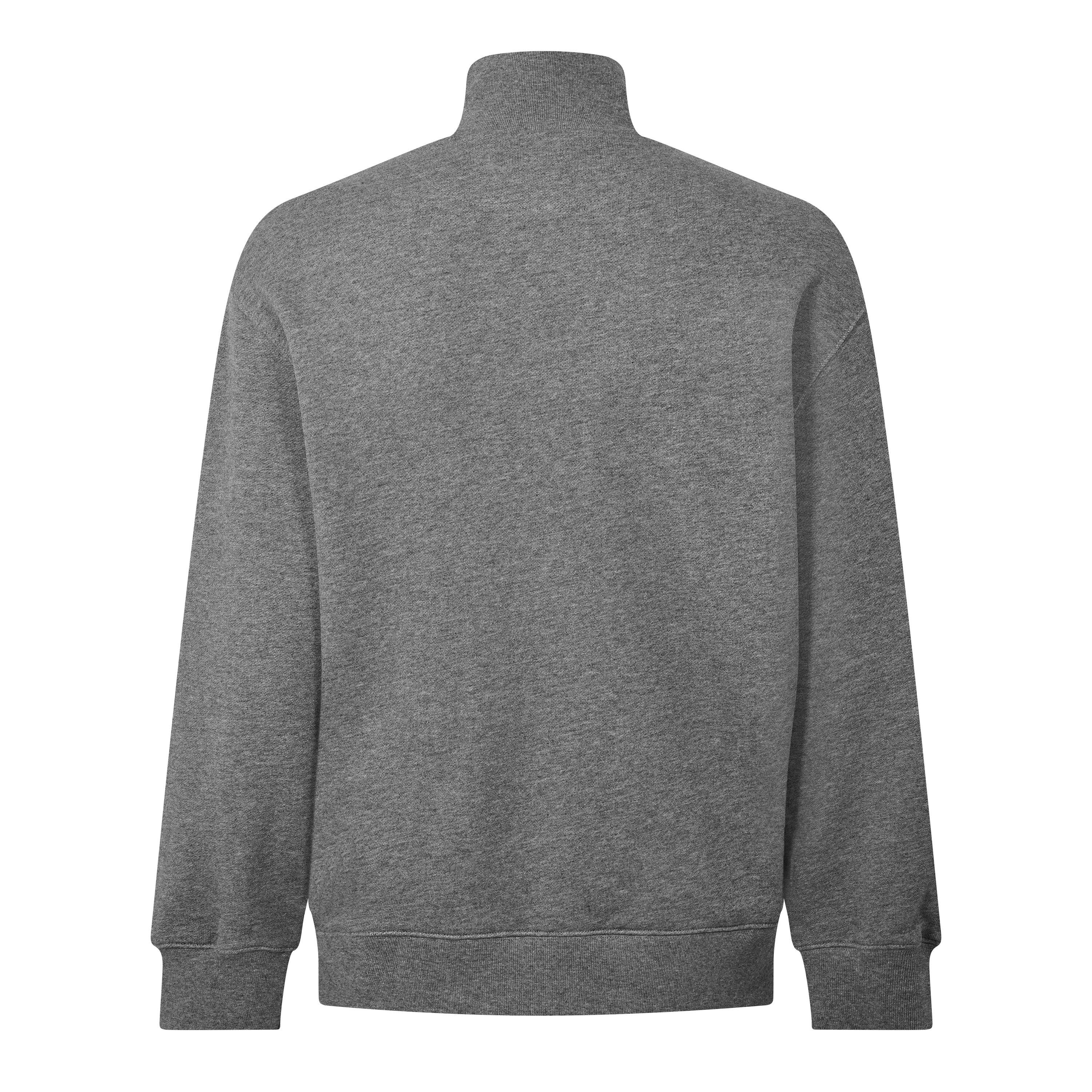 Grey Melange - Maison Kitsune - Men's Fox HD Comfort Half Zip Fleece - 2