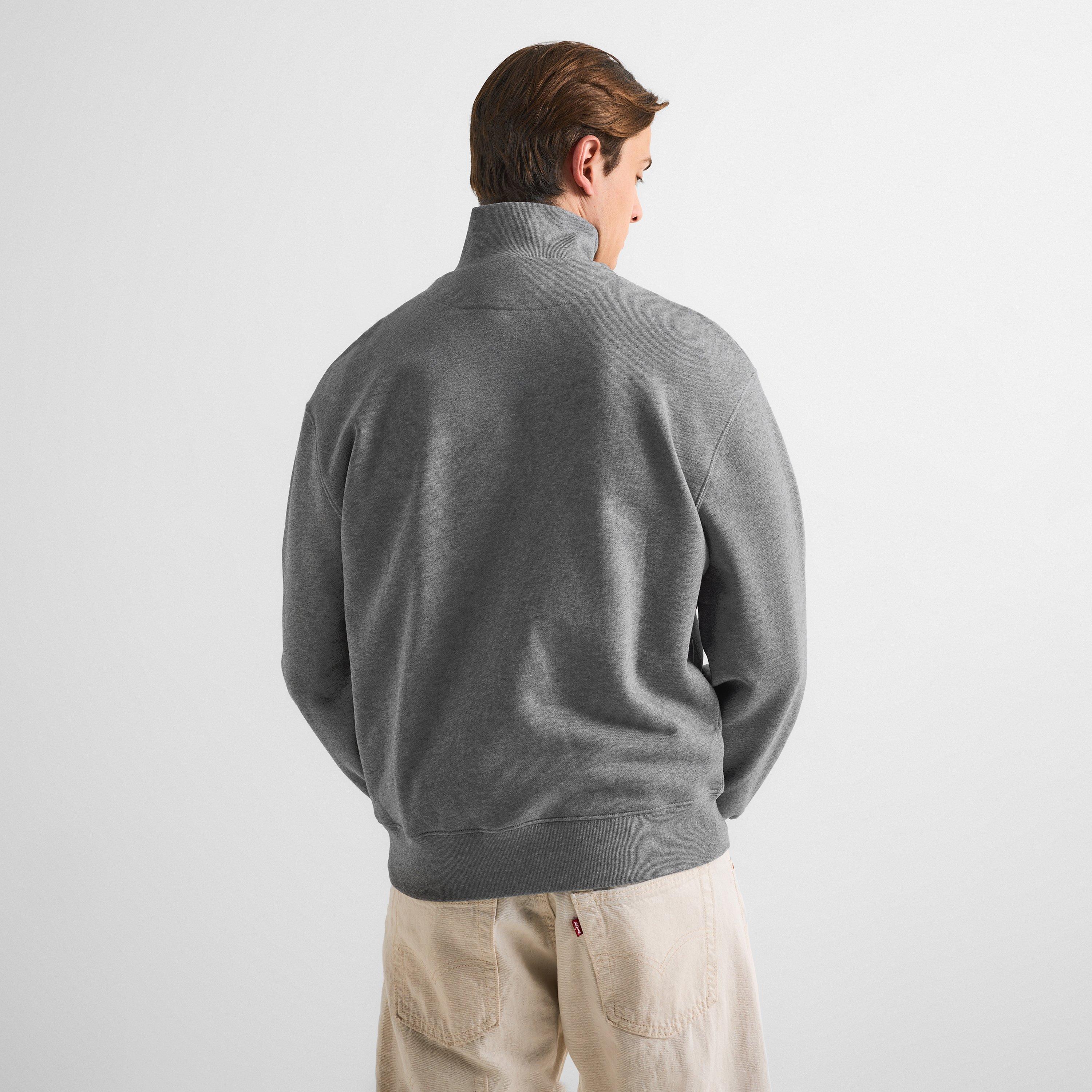 Grey Melange - Maison Kitsune - Men's Fox HD Comfort Half Zip Fleece - 4
