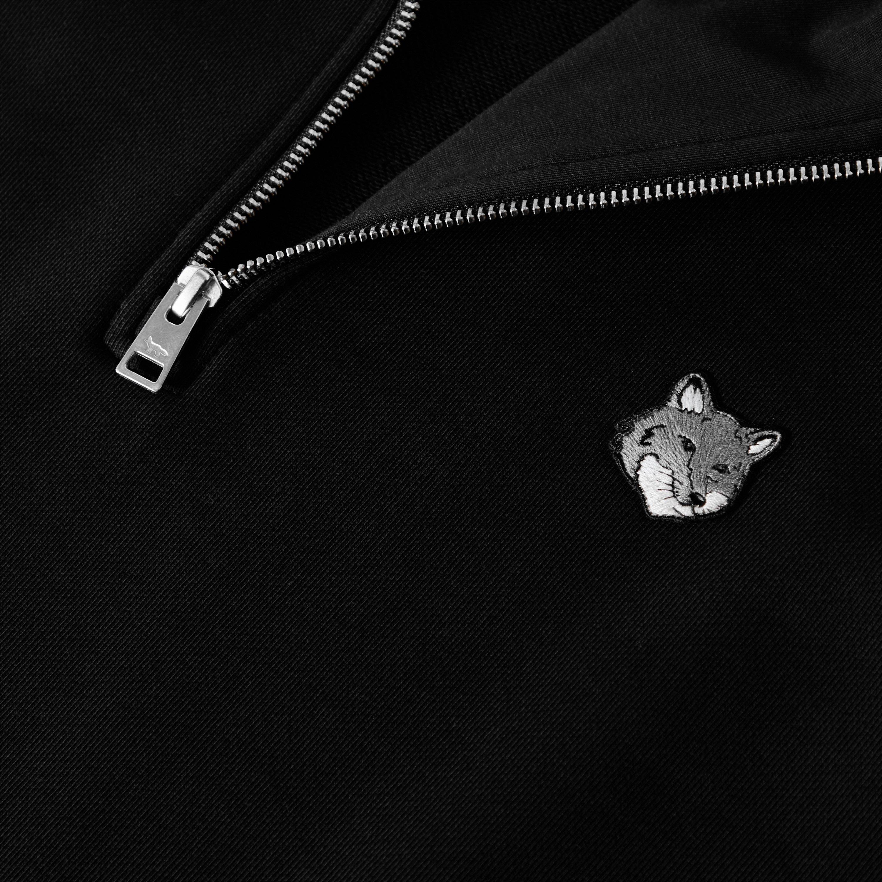 Black - Maison Kitsune - Men's Fox HD Comfort Half Zip Fleece - 3