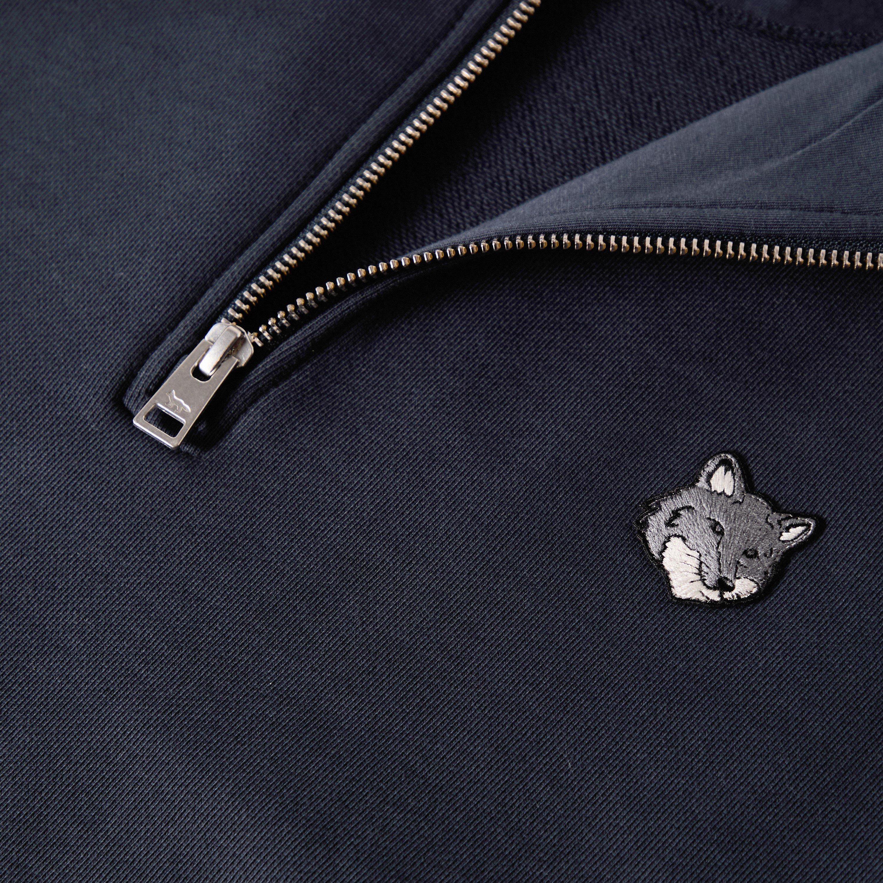 Classic Navy - Maison Kitsune - Men's Fox HD Comfort Half Zip Fleece - 5