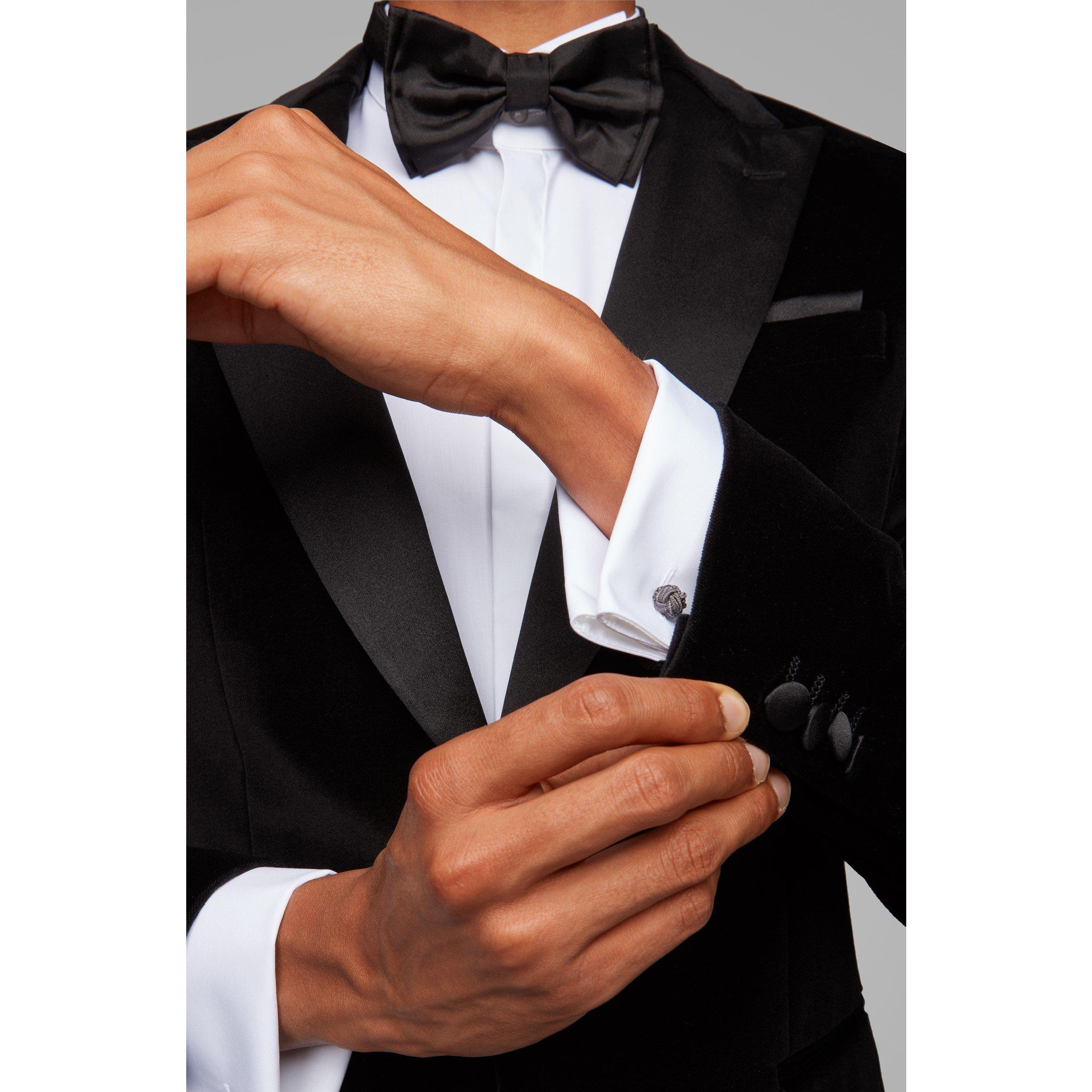 White - Boss - Men's Jillik Long Sleeve Plain Shirt - 5