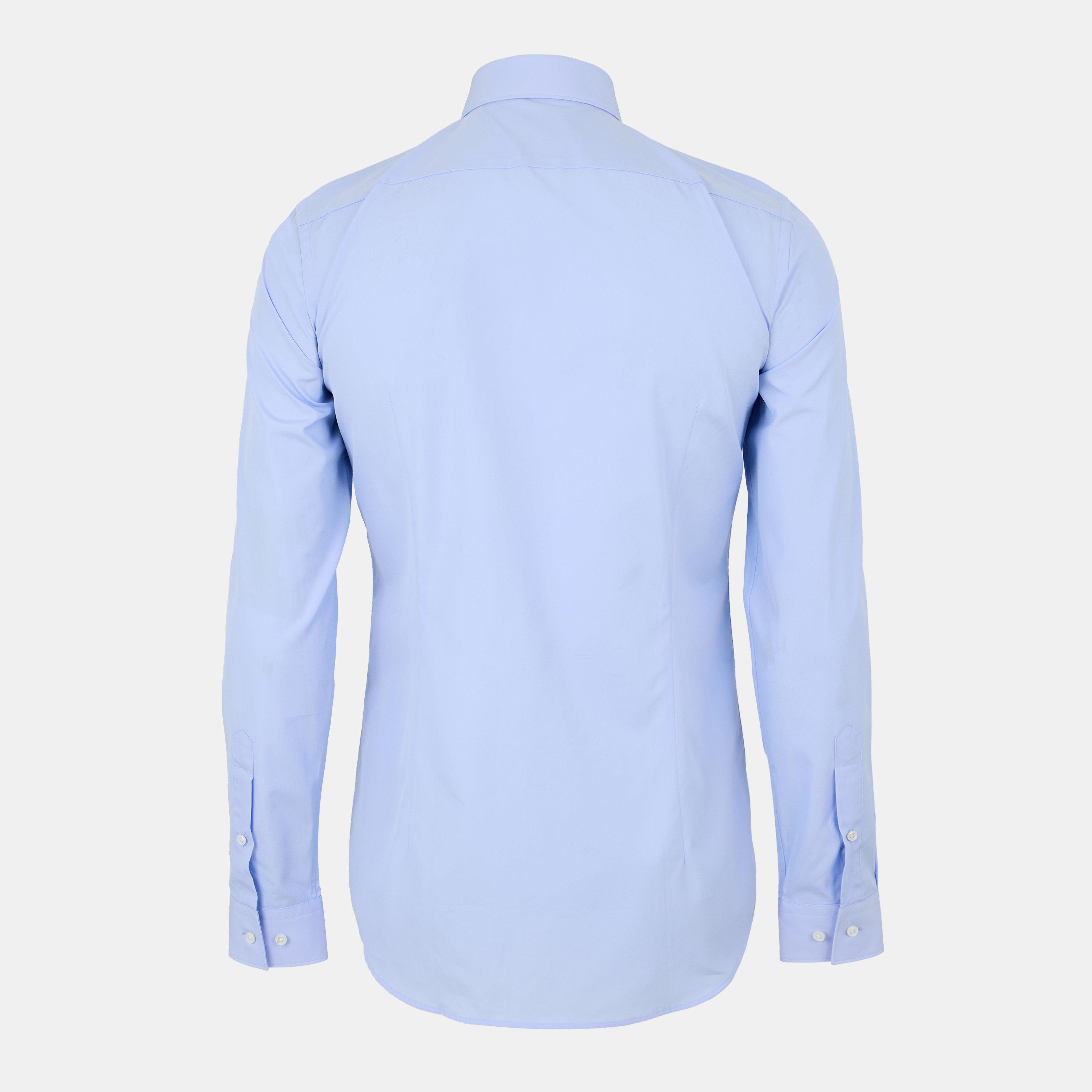 Pastel Blue - Boss - Men's T Charlie Long Sleeve Plain Shirt - 2