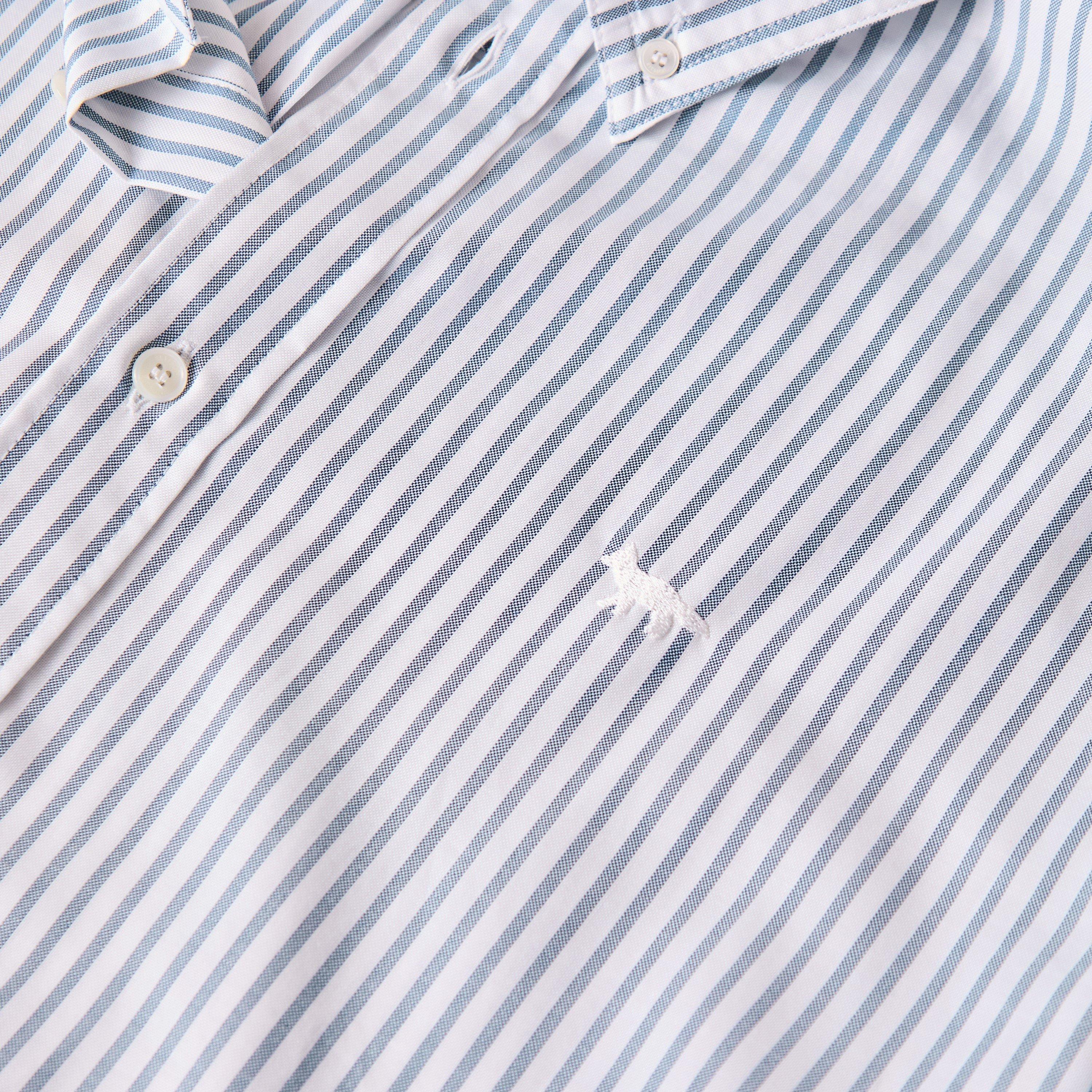 Cloud Blue - Maison Kitsune - Men's Profile Fox Button Long Sleeve Plain Shirt - 3