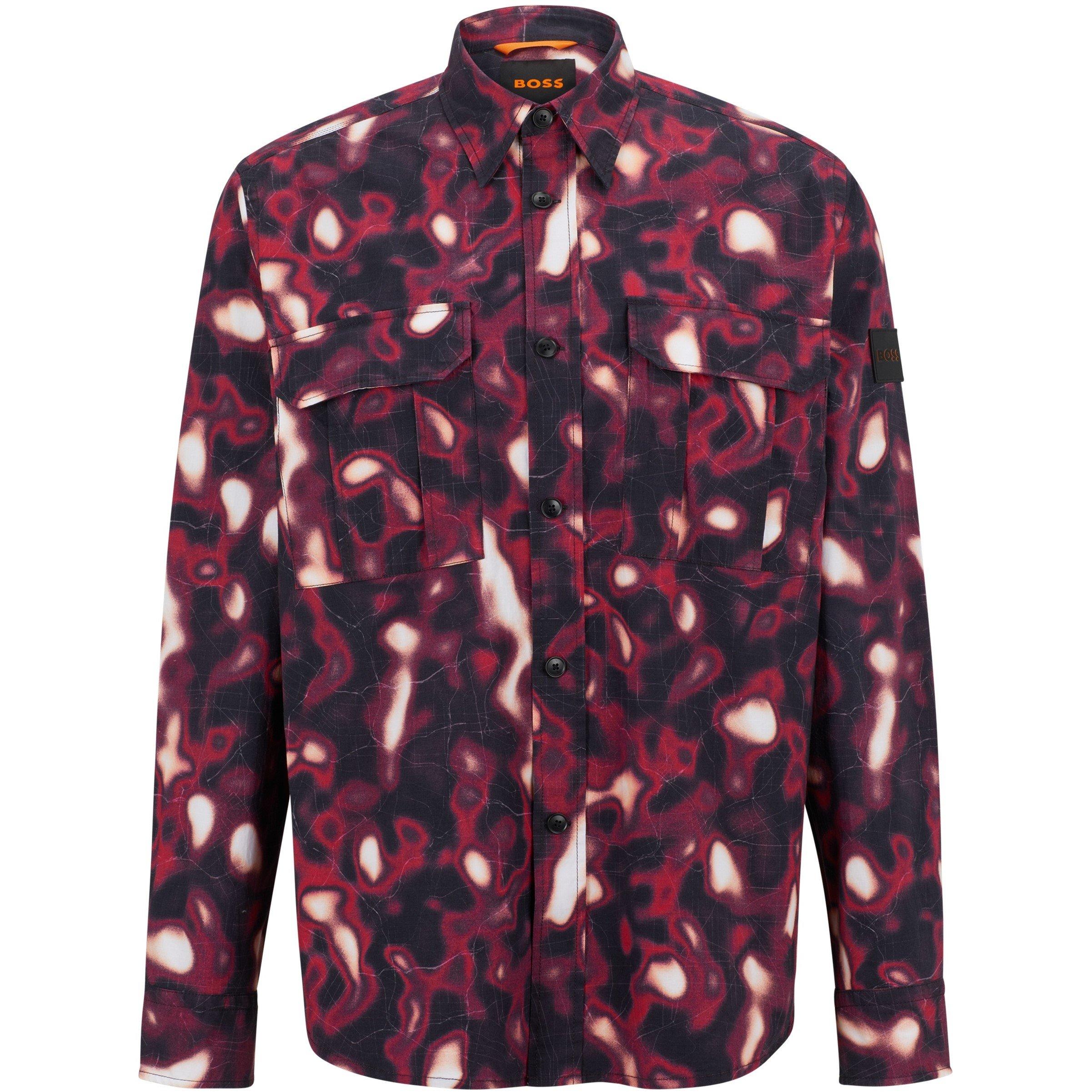 Boss Men's Lisel Plain Long-Sleeve Shirt - Medium Pink - Size 2XL