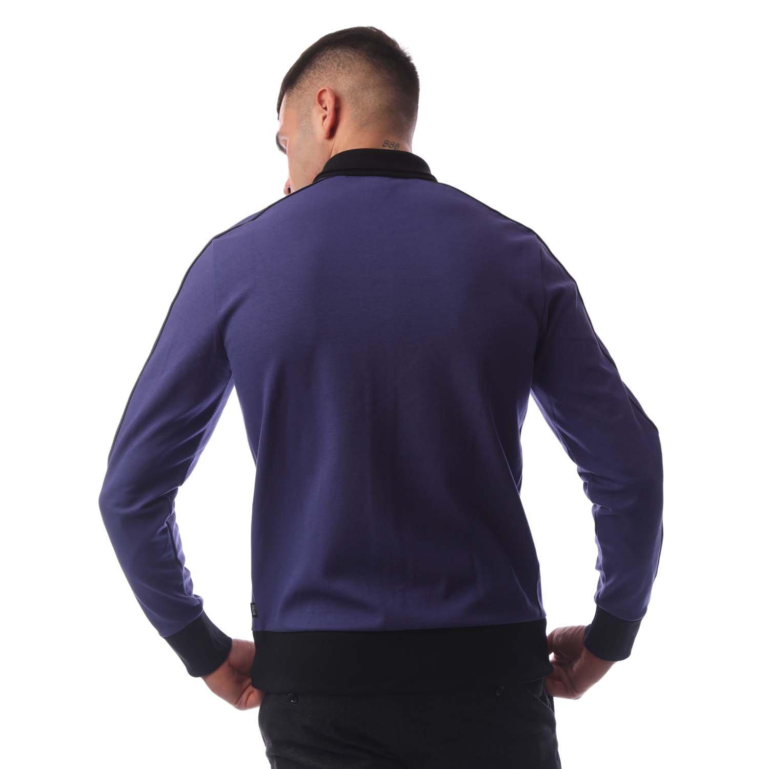 Medium Purple - Boss - Men's Sommers 39 Tracksuit Top Hoodie - 2