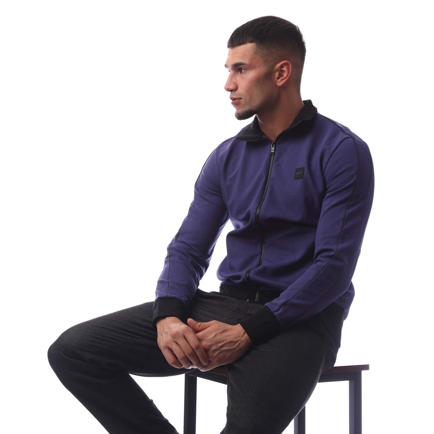 Medium Purple - Boss - Men's Sommers 39 Tracksuit Top Hoodie - 4