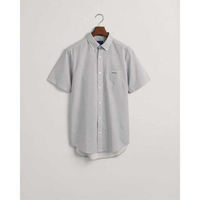 Bleu 433 - Gant - Barba spread-collar tailored shirt - 1