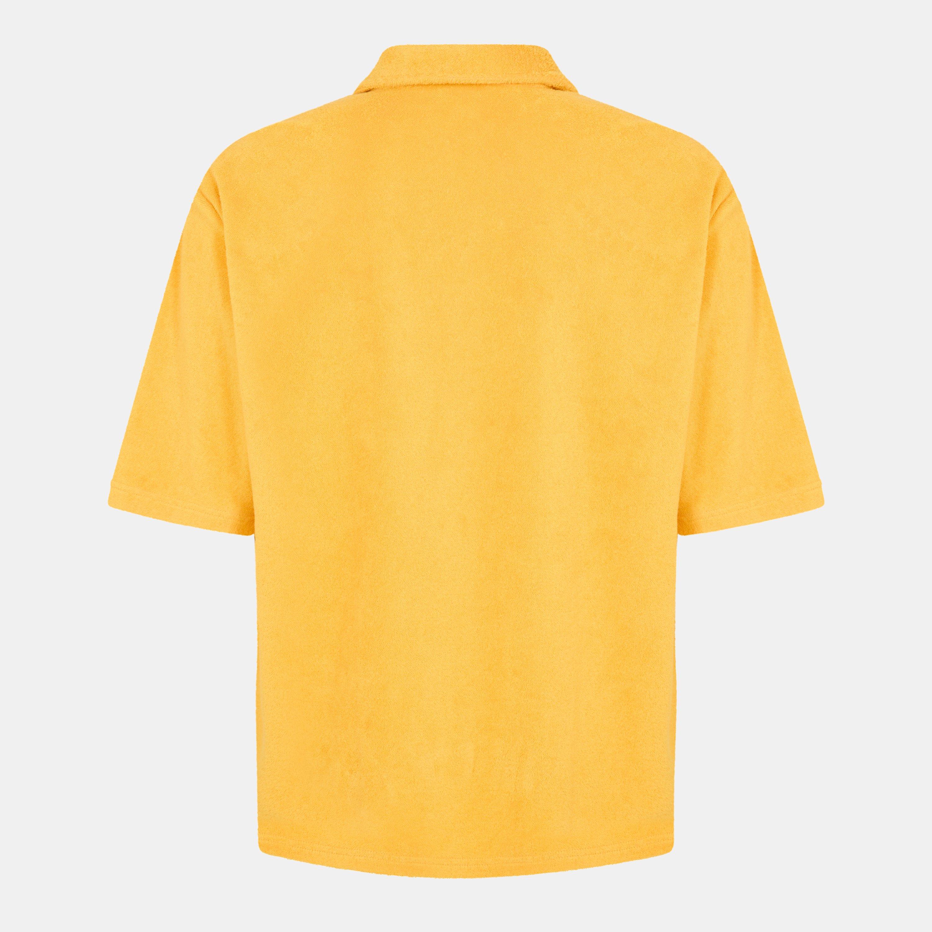 Open Yellow - Boss - Men's Lars O Patterned Short-Sleeve Shirt - 2