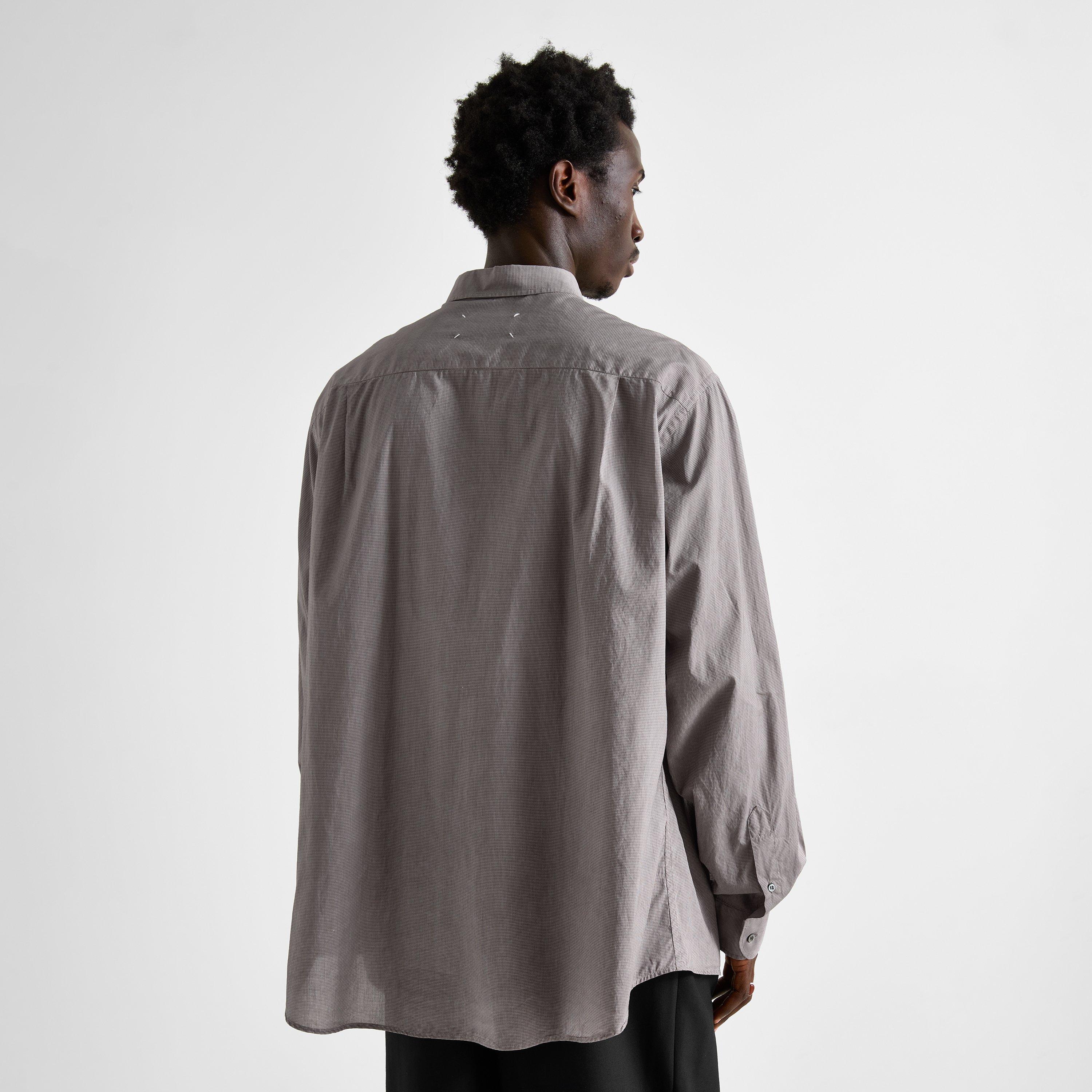 Noisette - Maison Margiela - Men's Memory Cotton Oversized-Fit Long-Sleeve Shirt - 4