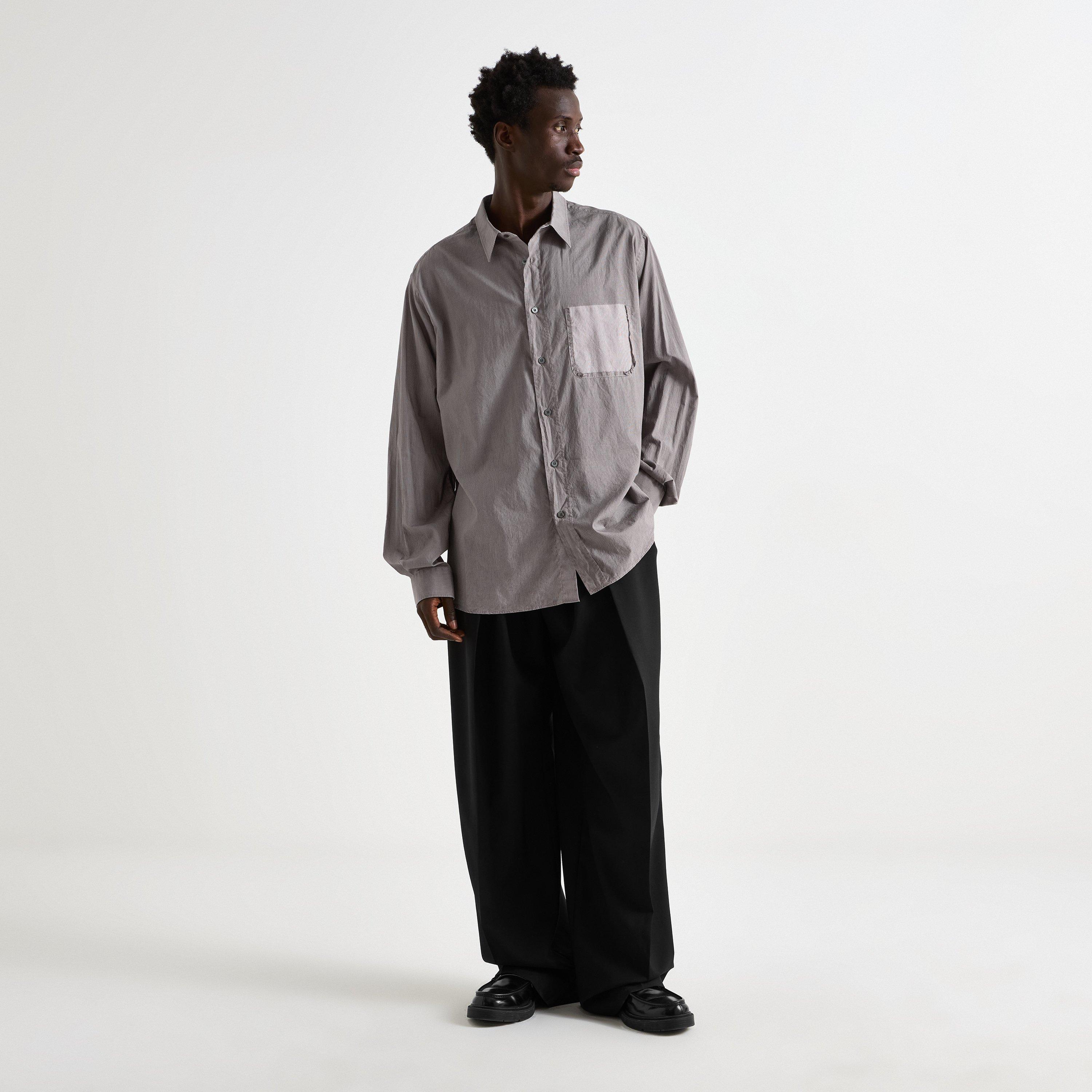 Noisette - Maison Margiela - Men's Memory Cotton Oversized-Fit Long-Sleeve Shirt - 6