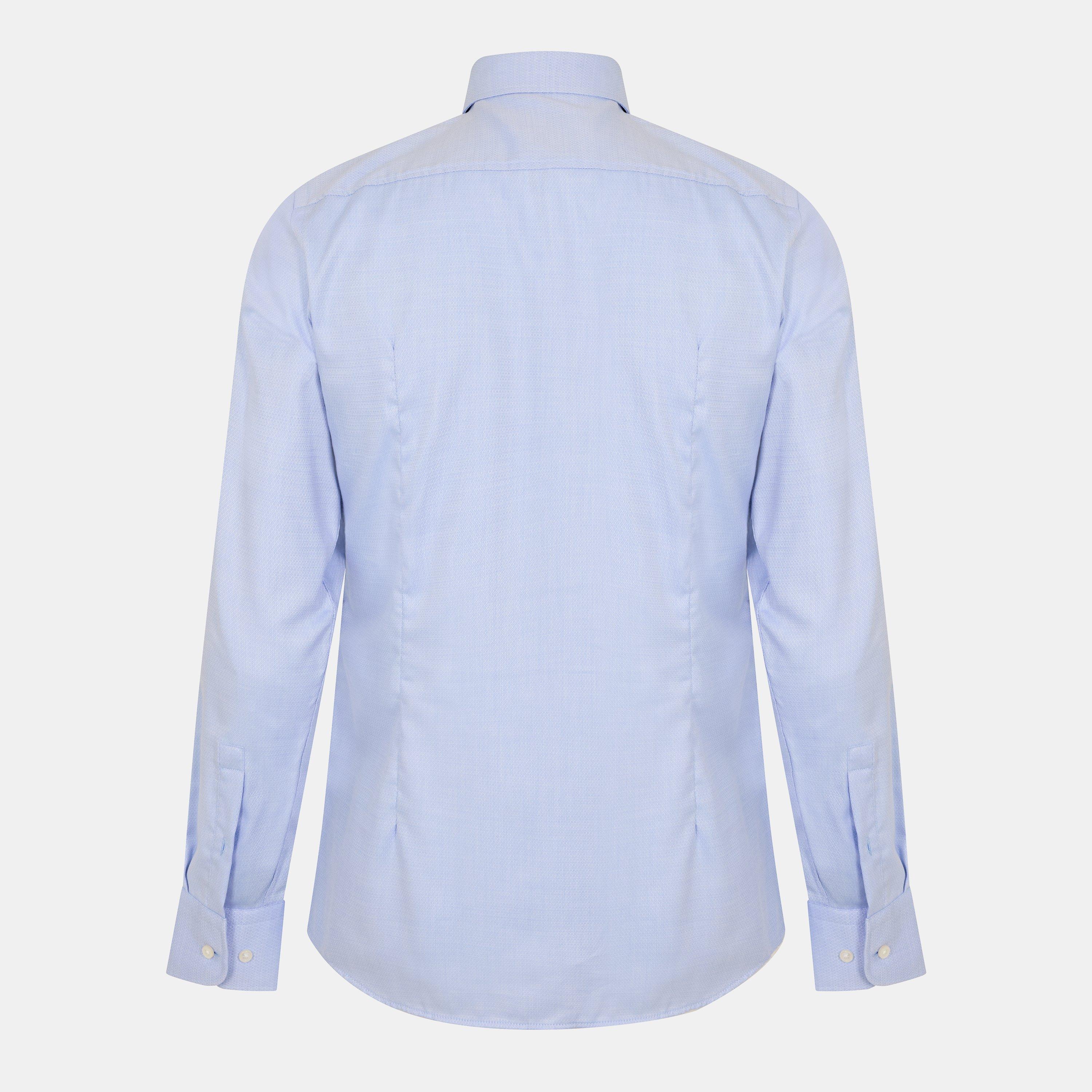 Pastel Blue - Boss - Men's H-Hank Plain Long-Sleeve Shirt - 2