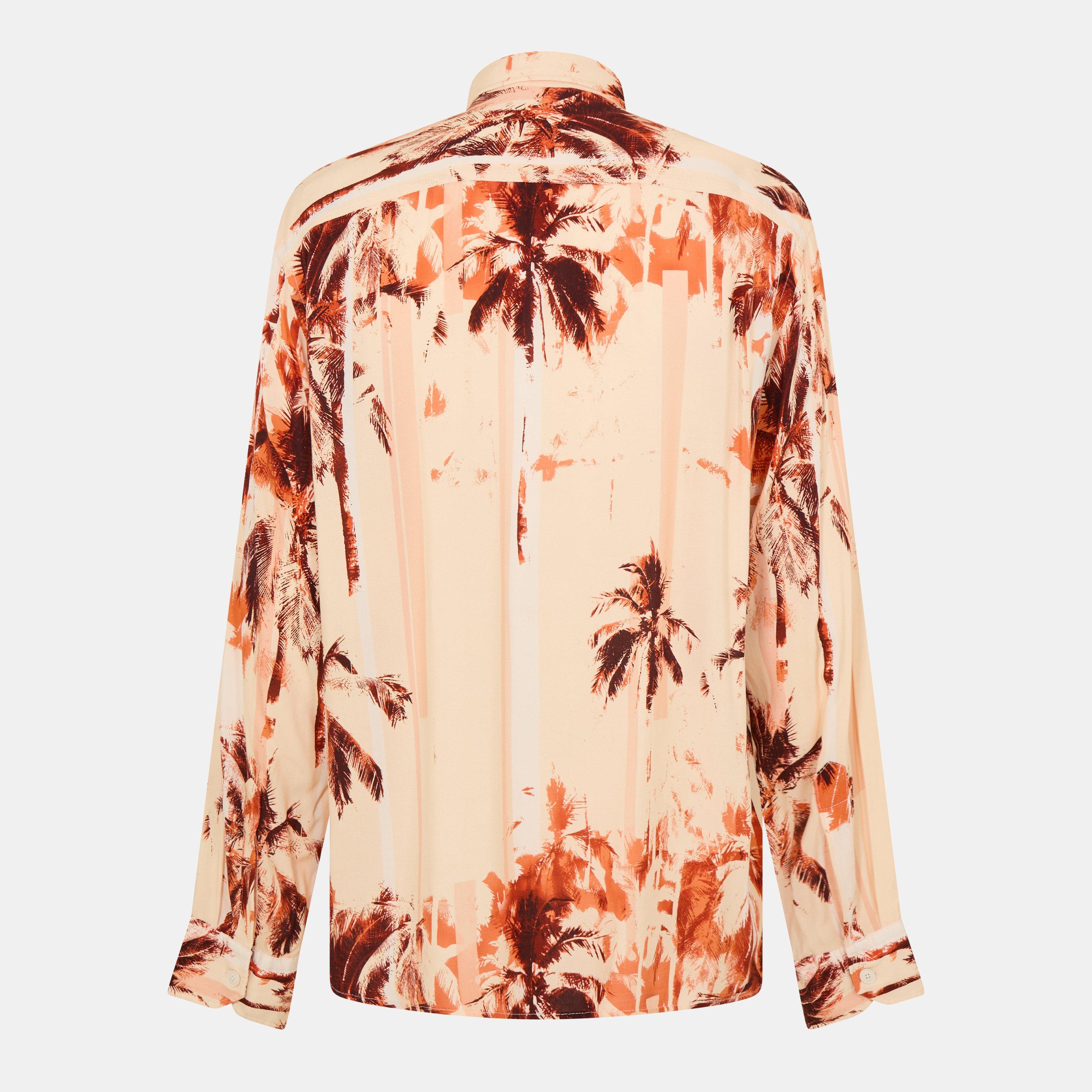 Bright Orange - Boss - Men's Lisel Plain Long-Sleeve Shirt - 2