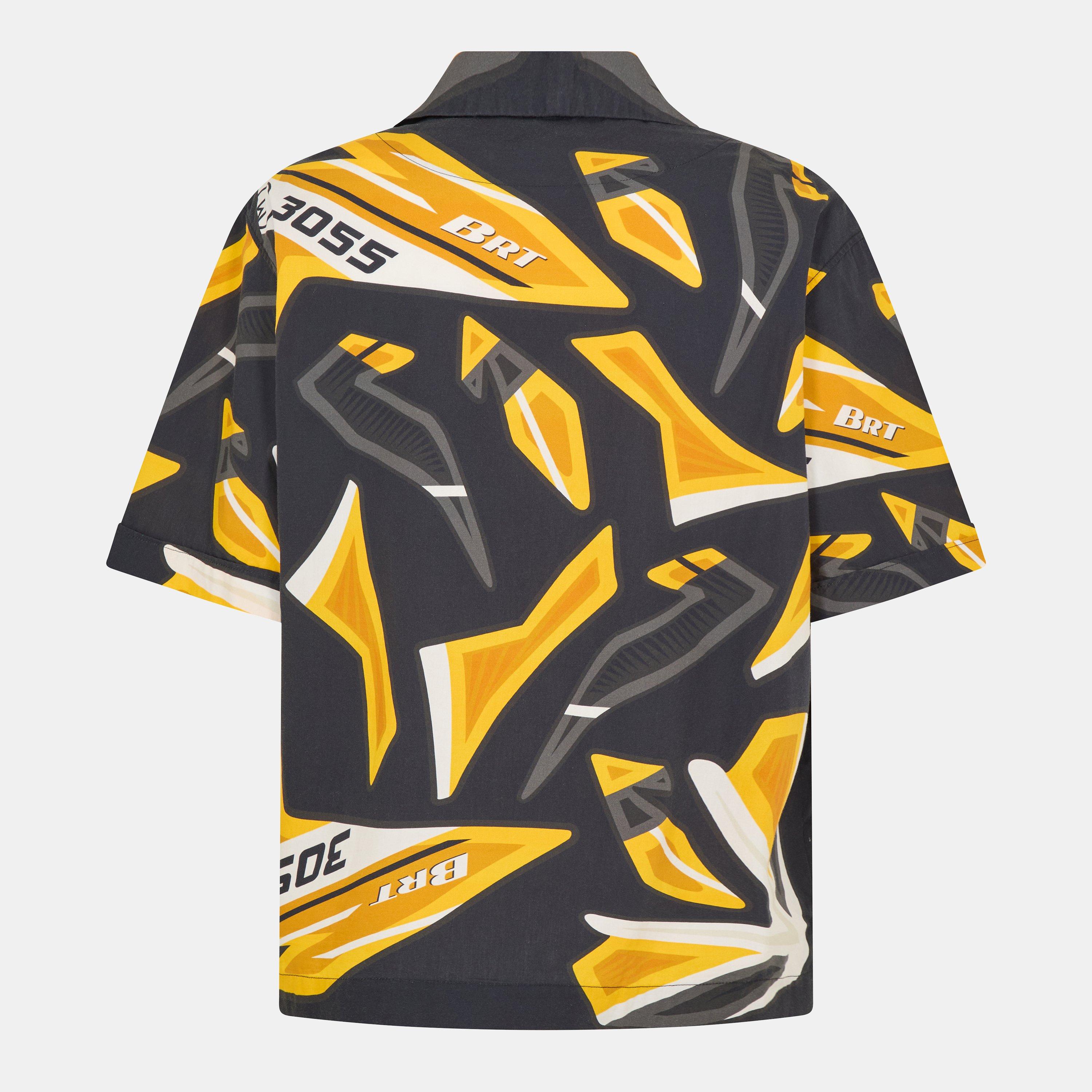 Black - Boss - Men's Lapis 3 Patterned Short-Sleeve Shirt - 2