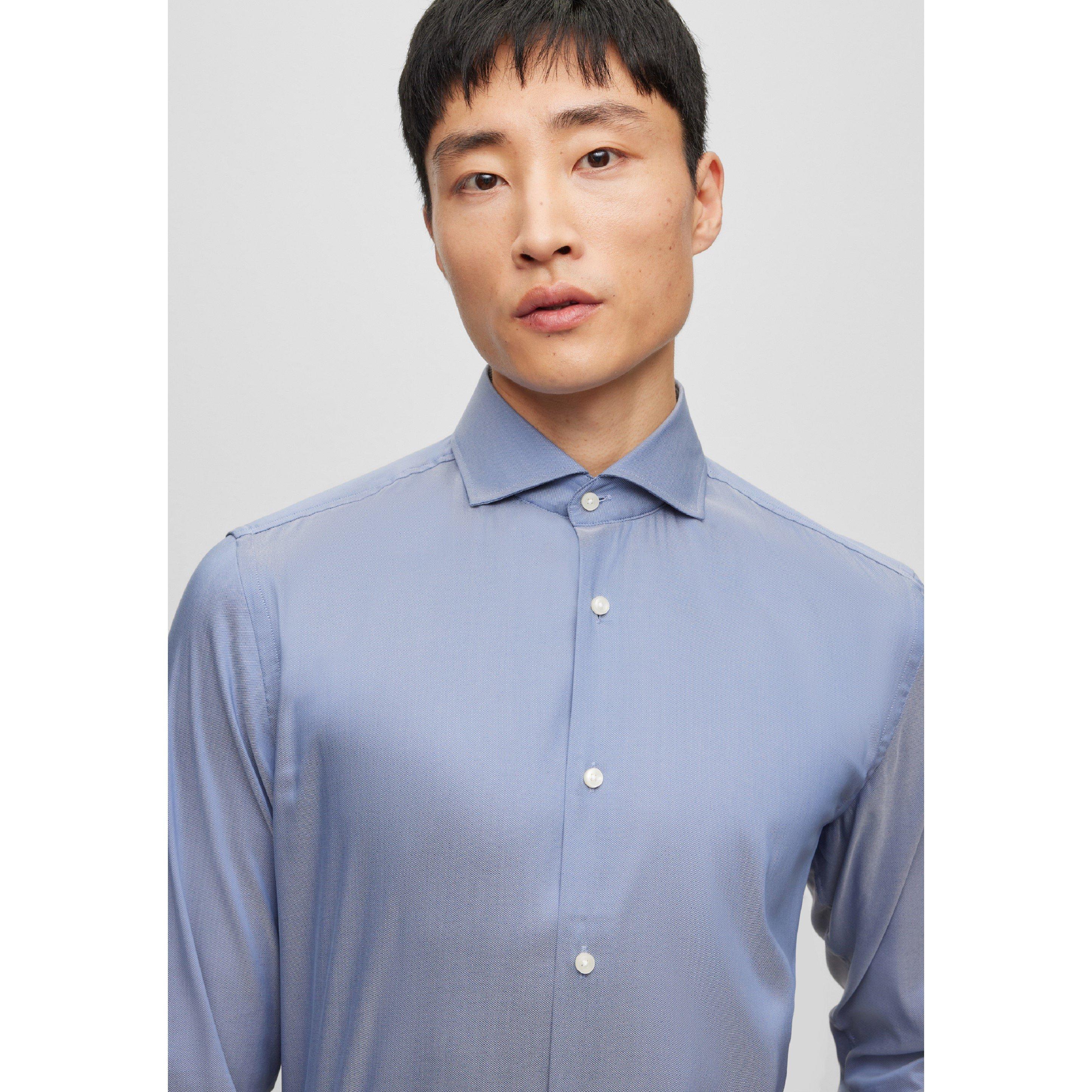 Open Blue - Boss - Men's P-Hank-Spread-C1-222 Plain Long-Sleeve Shirt - 3