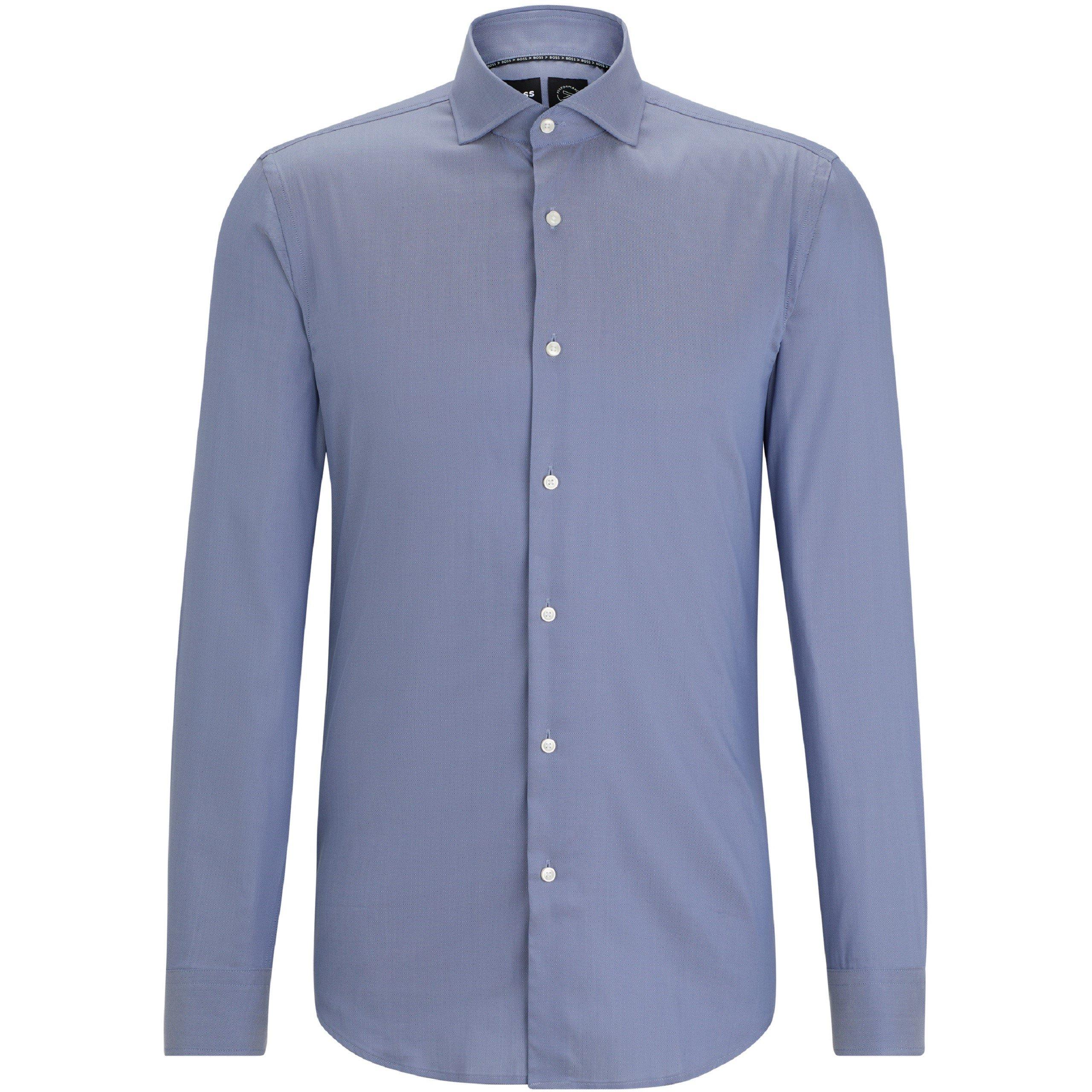 Open Blue - Boss - Men's P-Hank-Spread-C1-222 Plain Long-Sleeve Shirt - 4