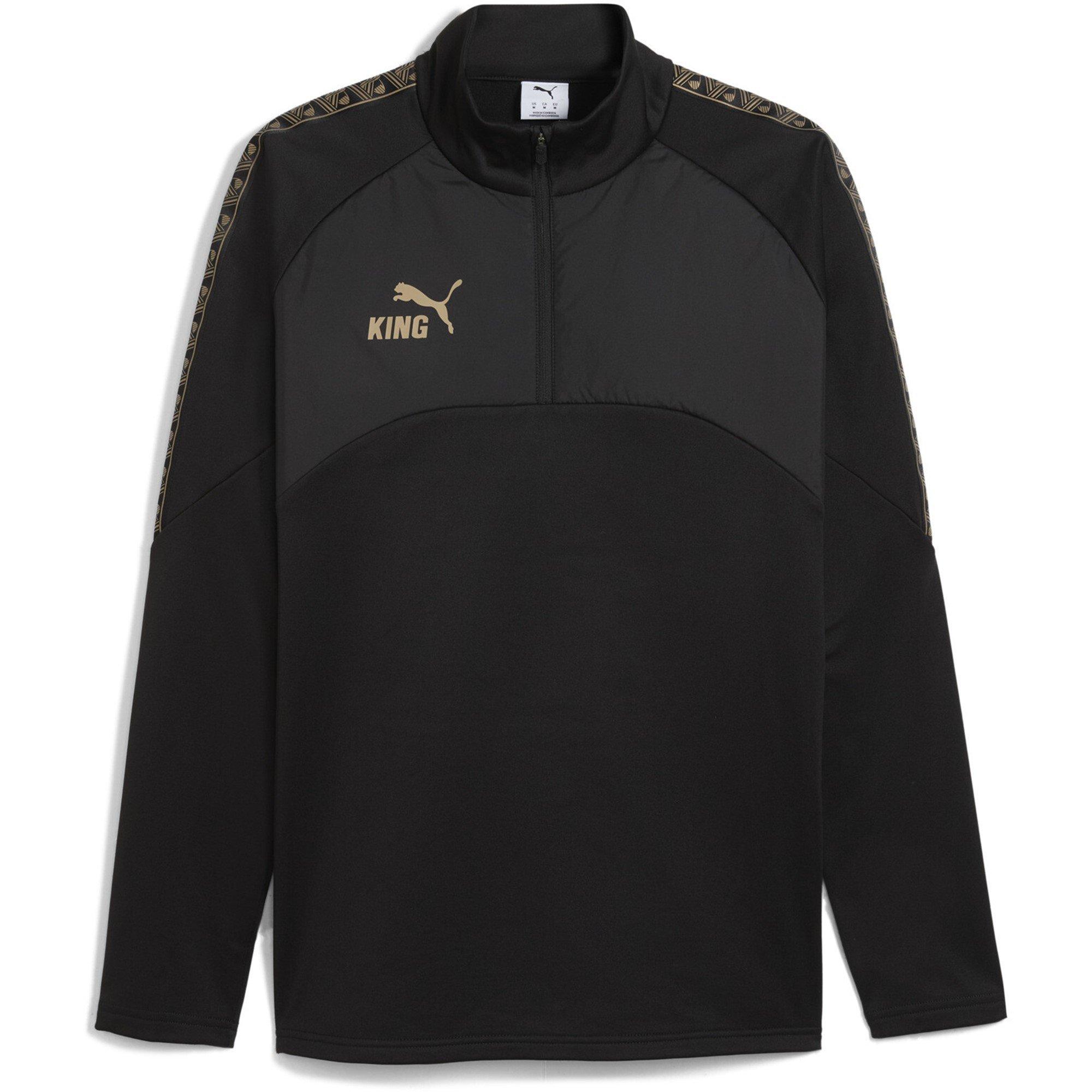 Schwarz/Gold - Puma - Puma KING Drill Top Adult - 1