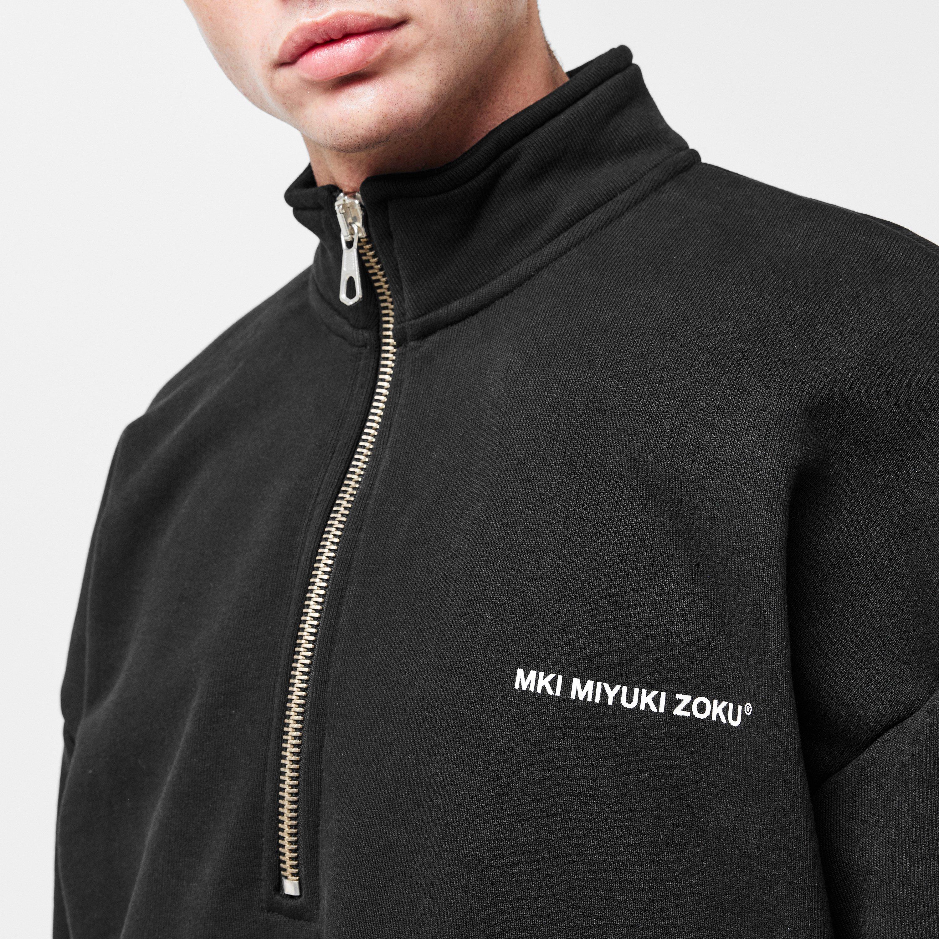 Black - MKI MIYUKI ZOKU - MKI Uniform quarter Zip Sn54 - 5