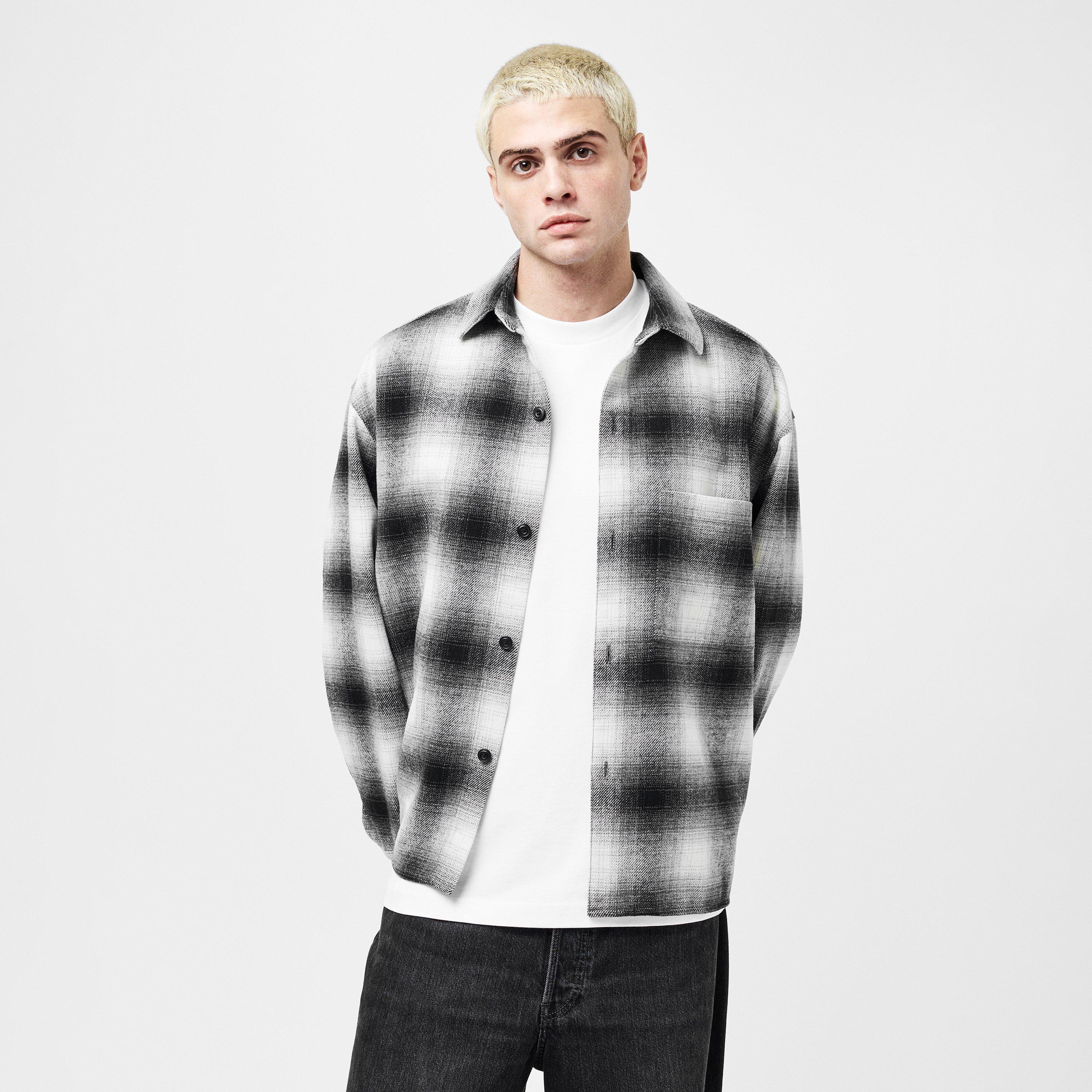 Off White/Black - MKI MIYUKI ZOKU - MKI Wol Check Shirt Sn54 - 3