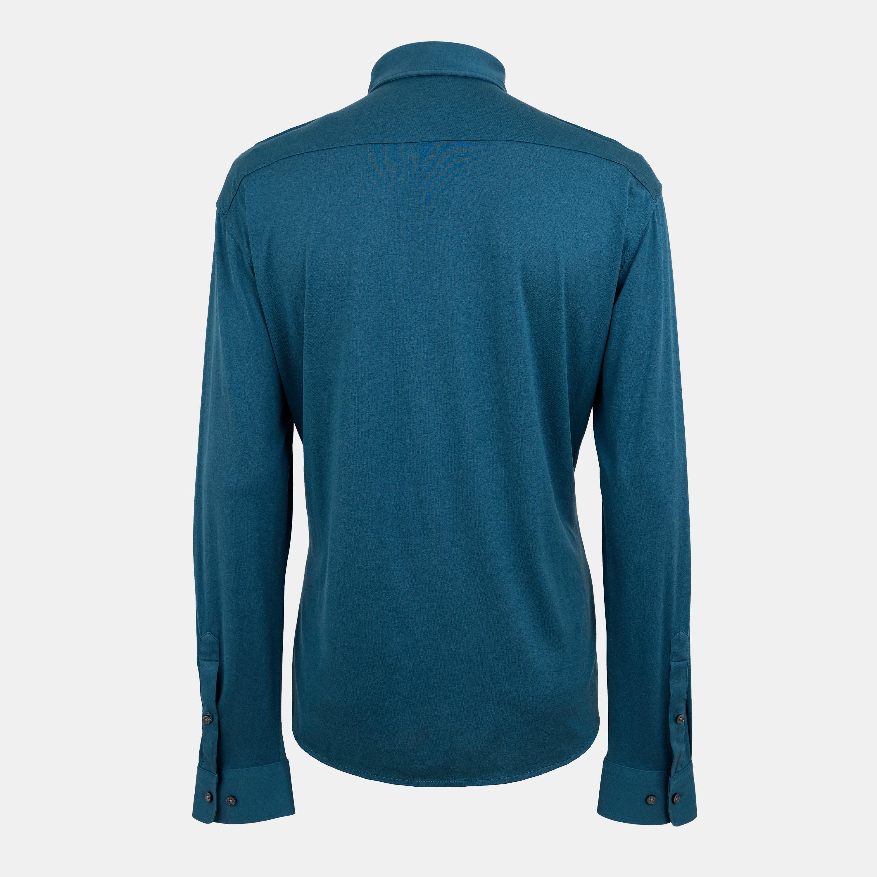 Turq/Aqua - Boss - Men's Roan F Plain Long-Sleeve Shirt - 2