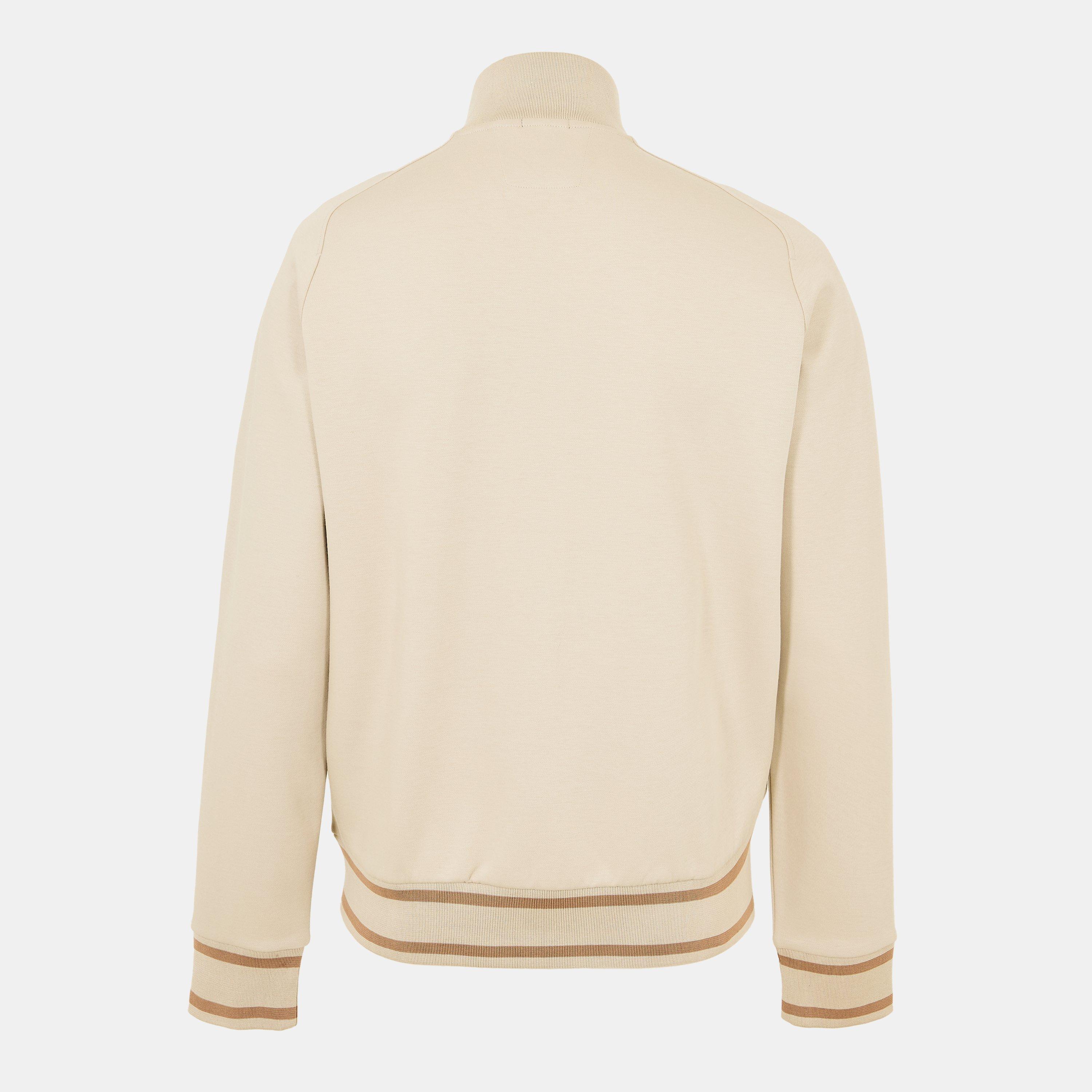 Light Beige - Boss - Men's T-Smith 25 Full Zip Fleece Hoodie - 2