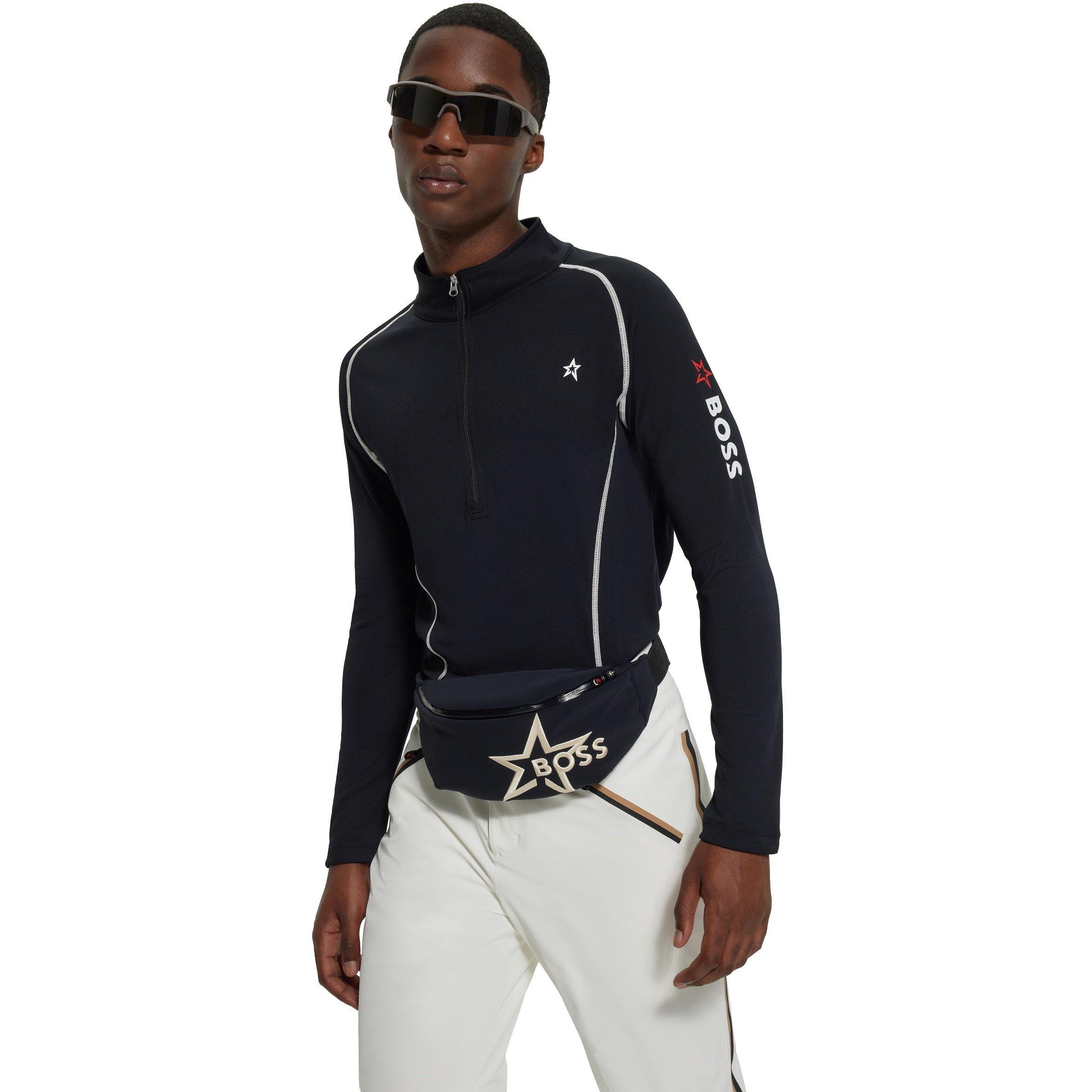 Black - Boss - Men's Quarter Zip Fleece - 1