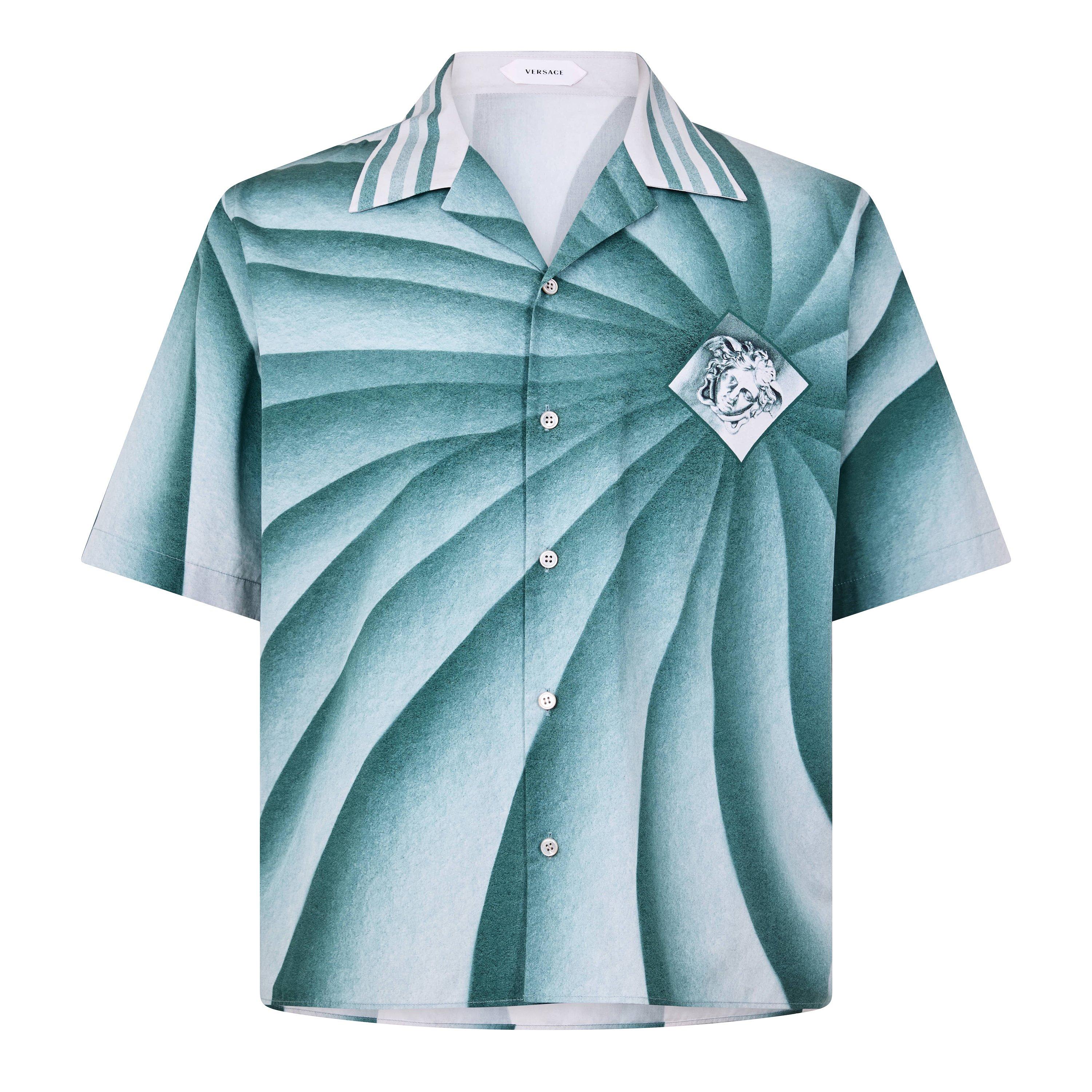 Light Teal - Versace - Versace Vortex Shirt Sn63 - 1