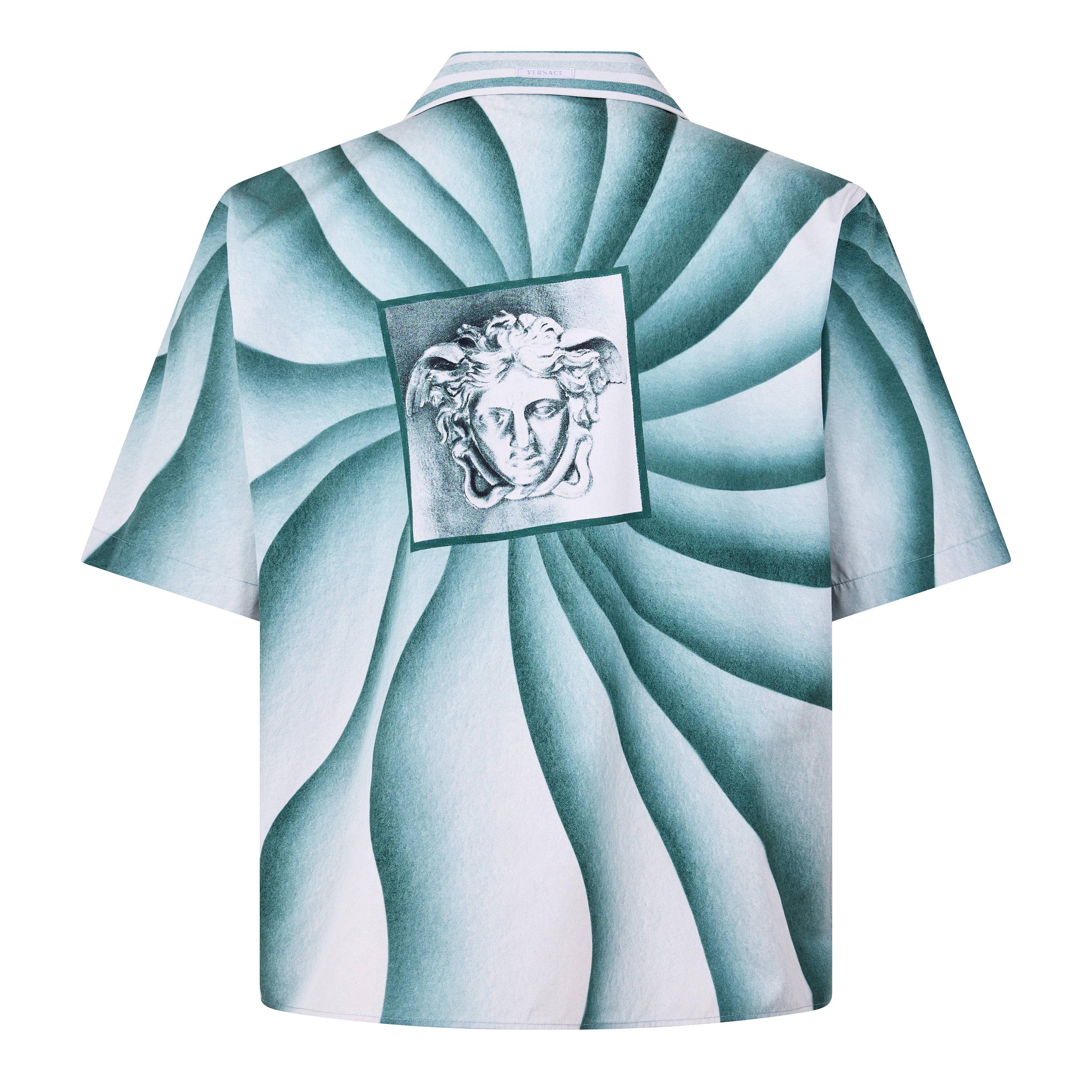 Light Teal - Versace - Versace Vortex Shirt Sn63 - 2
